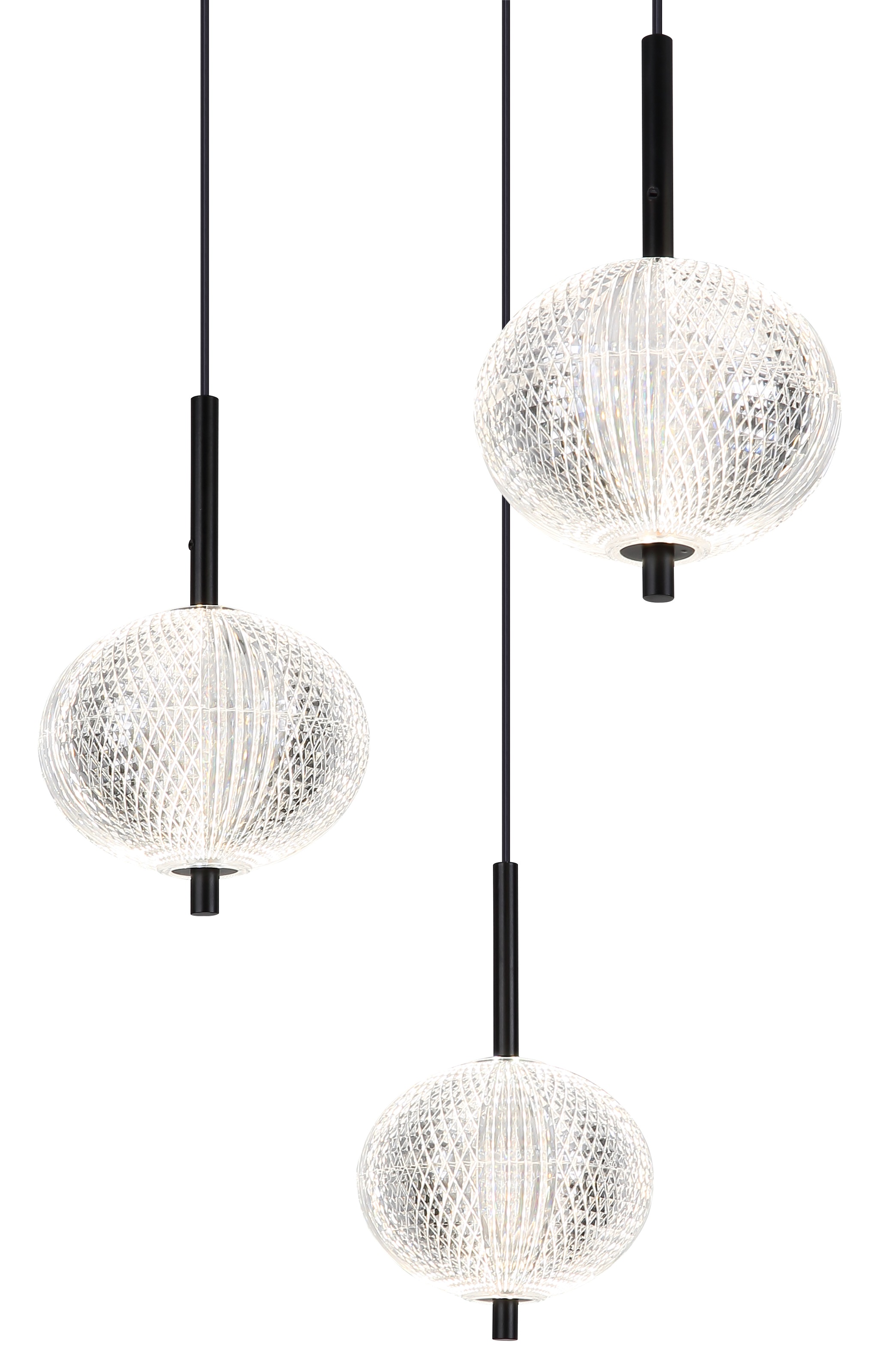 GLOBO LIGHTING LED Pendelleuchte »AIDA«, Leuchtmittel LED-Modul | LED fest integriert, Hängelampe/Hängeleuchte/Wohnzimmer/Esstisch/elegant