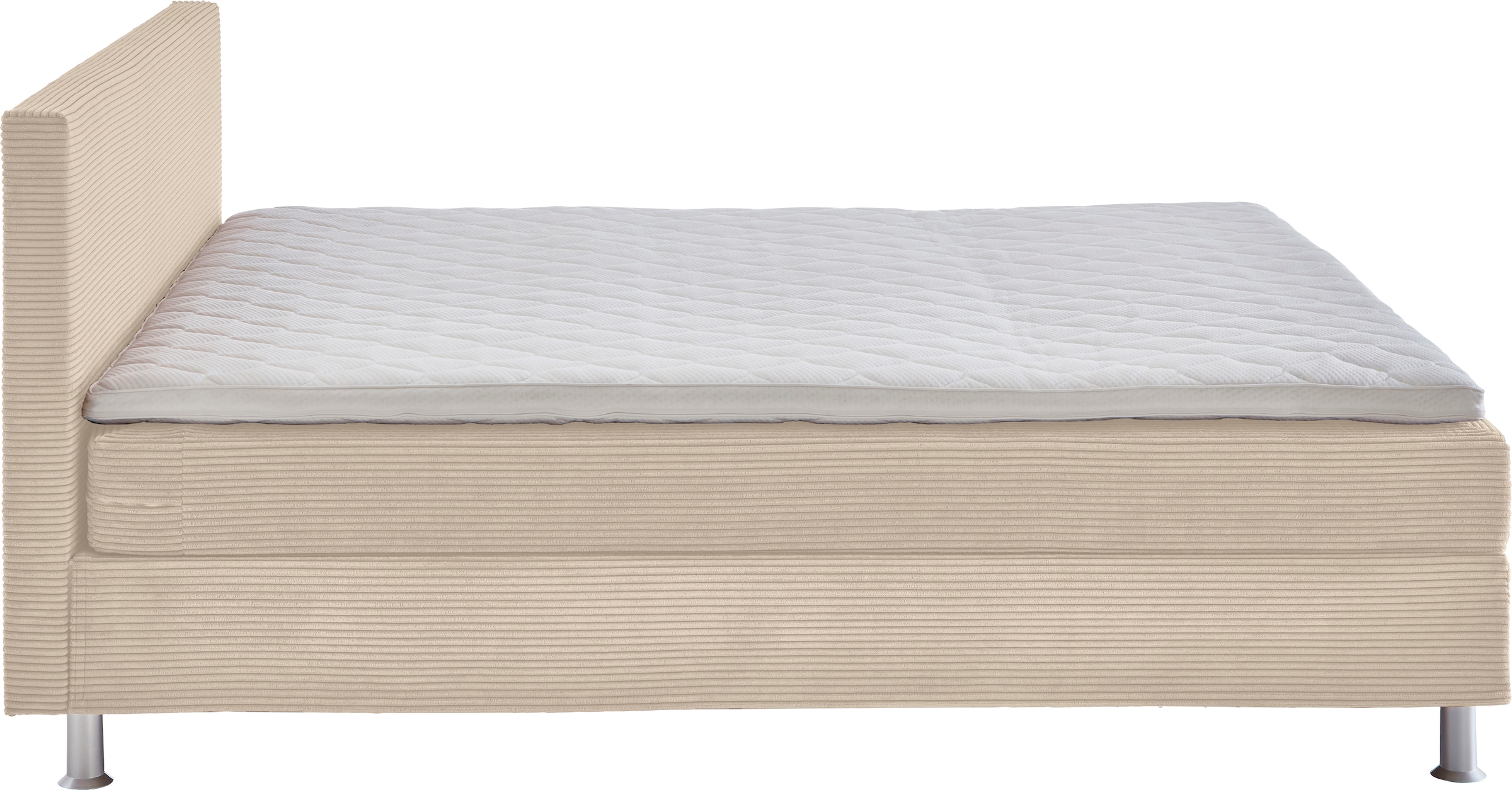 ATLANTIC home collection Boxbett »Edison«, inkl. Bonnellfederkern-Matratze und Topper