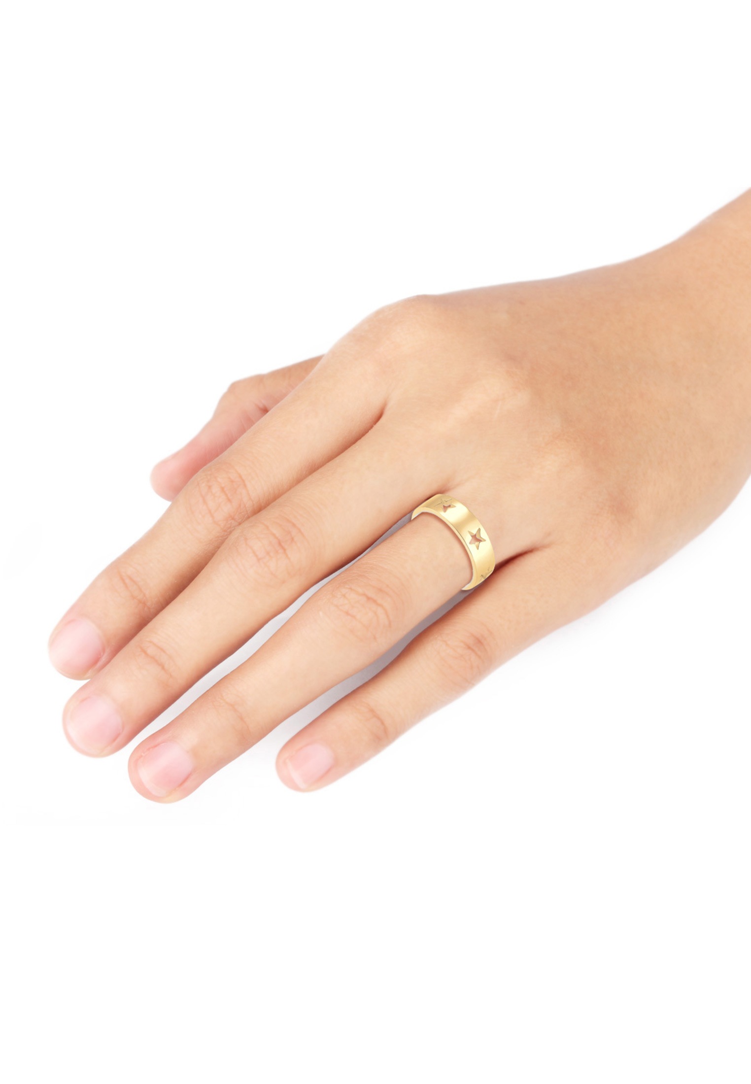 Elli Fingerring »Bandring Stern 925 Sterling Silber«