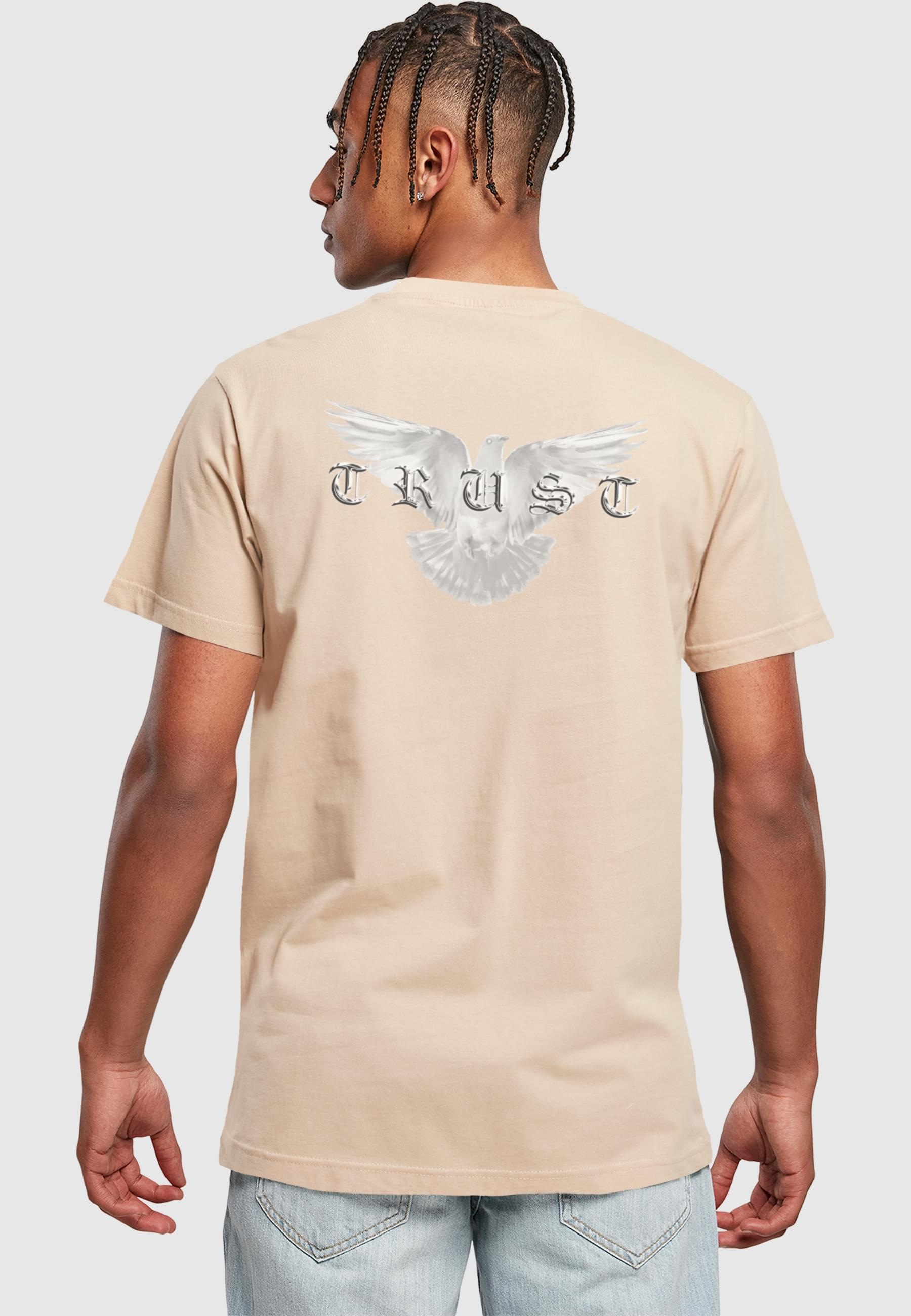 MisterTee T-Shirt »MisterTee Herren Trust Dove T-Shirt« 1 Stk. tlg.