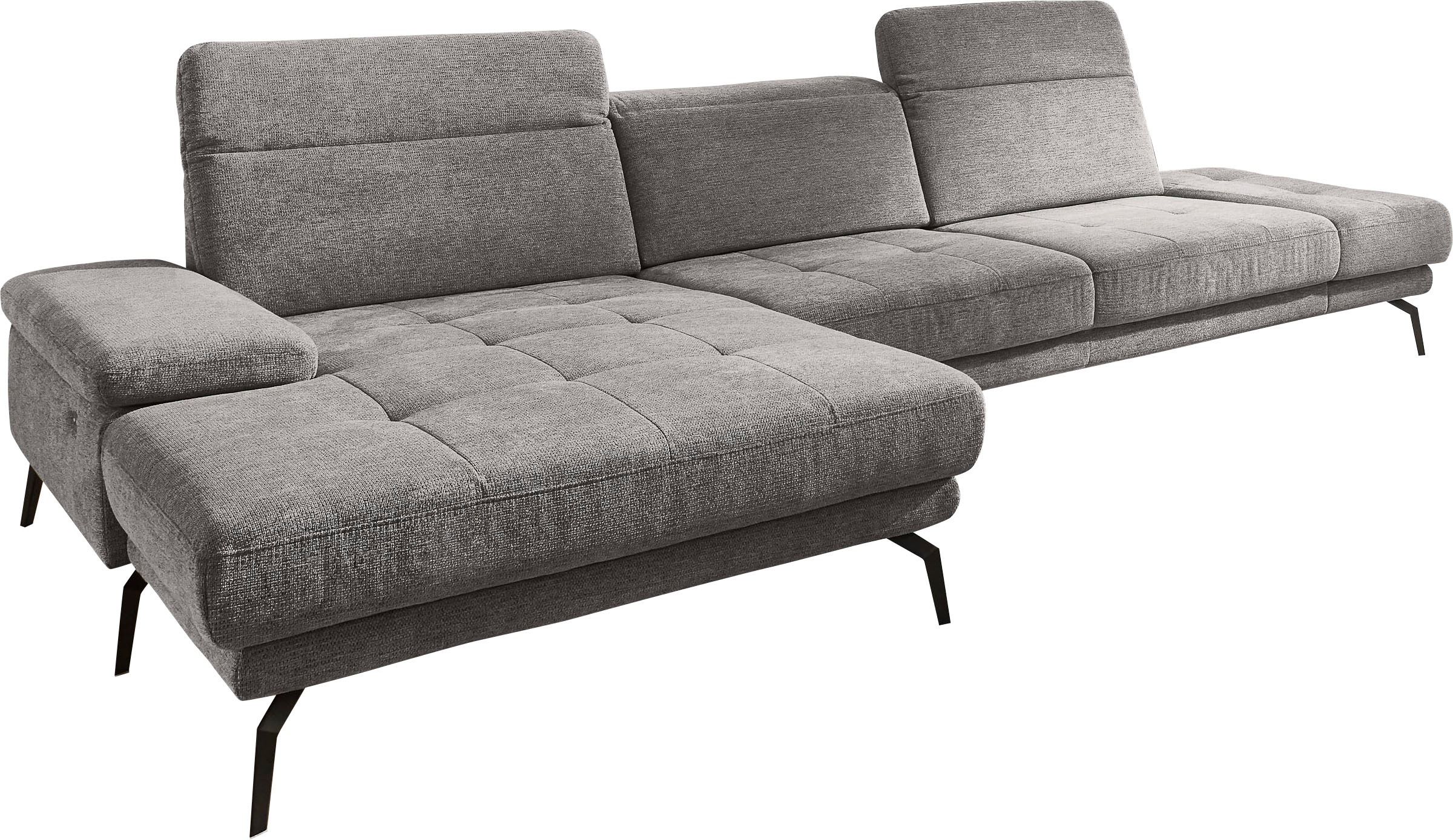 Die PlanBar Ecksofa »MP-IN20126 L-Form«, mit Kopfteilverstellung, optional Sitztiefen- & Armteilverstellung