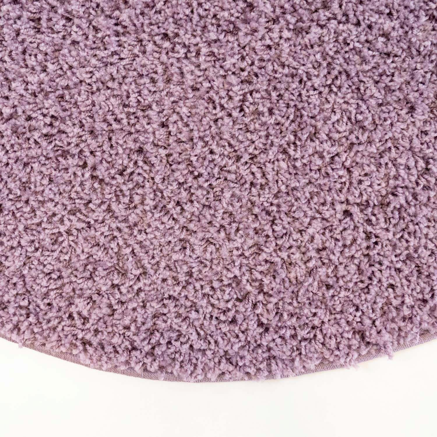 Carpet City Hochflor-Teppich »Pastell Shaggy300«, rund, 30 mm Höhe, Shaggy Hochflor Teppich, Uni-Farben, Weich