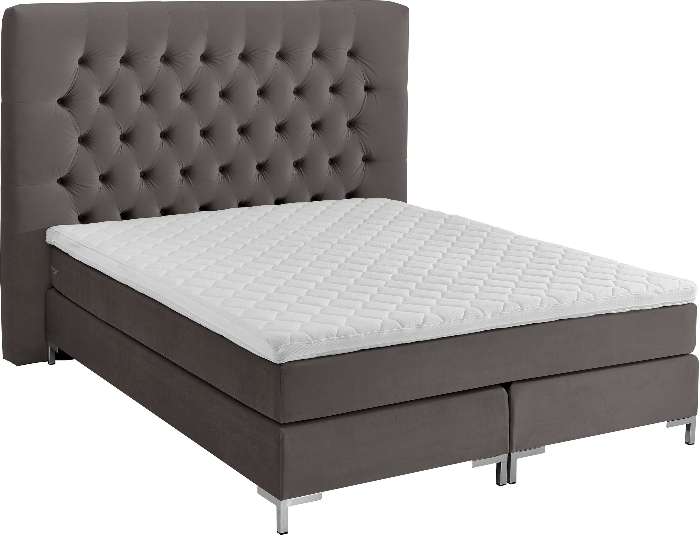 ATLANTIC home collection Boxspringbett "Ronja", mit Topper und extra hohem günstig online kaufen