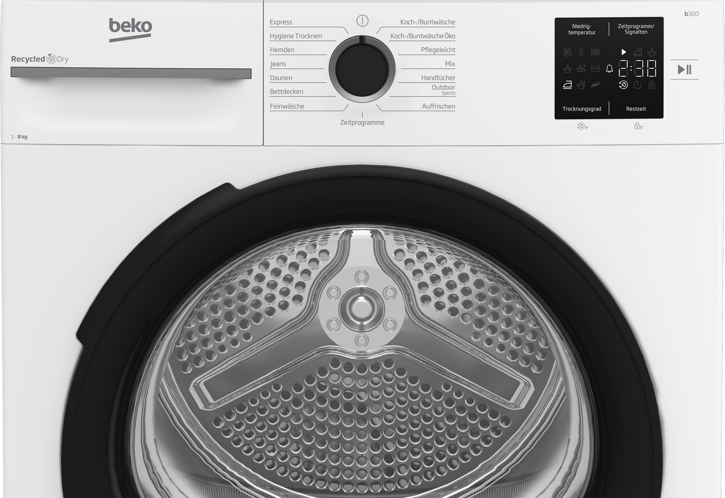 BEKO Wärmepumpentrockner »BMO3T382CW« AquaWave Schontrommel für besonders schonendes Trocknen