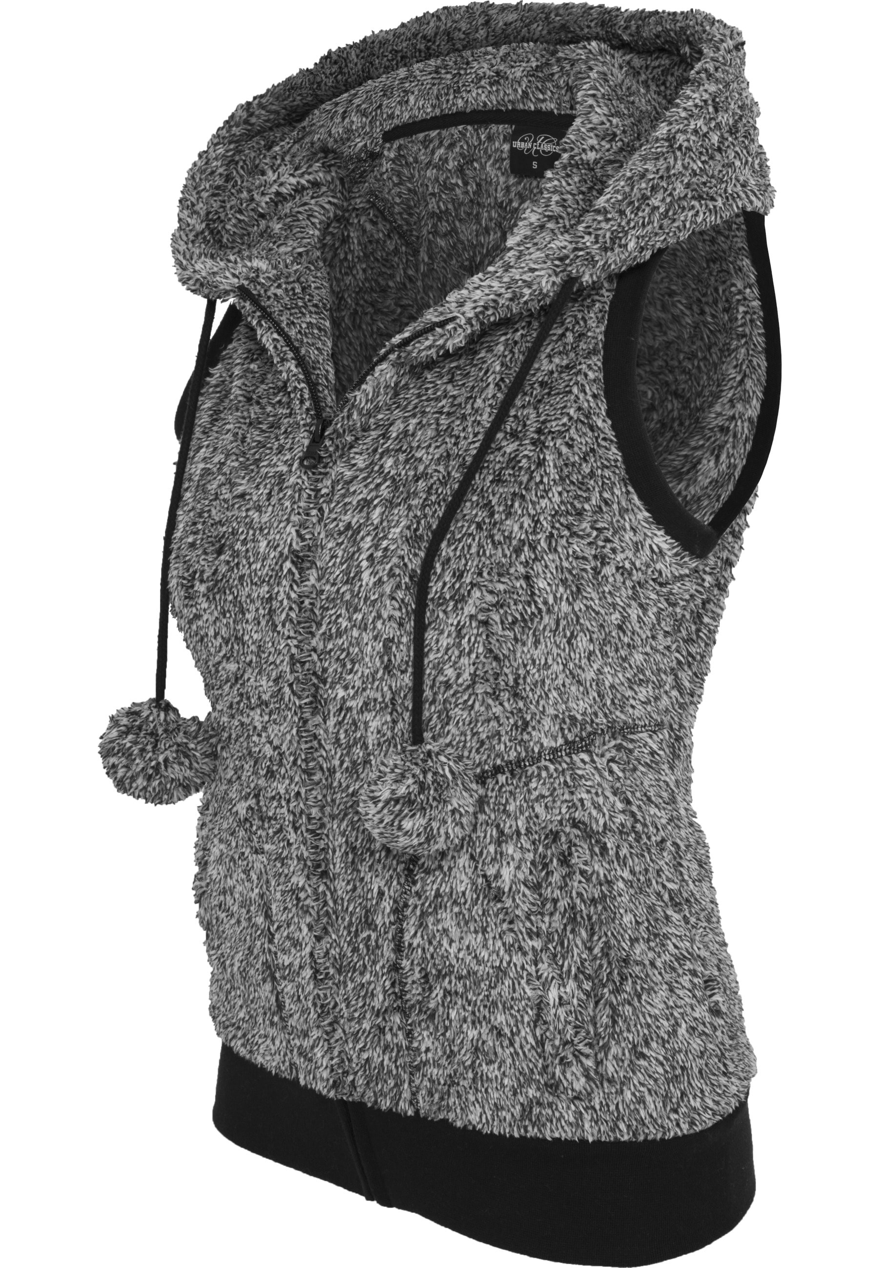 URBAN CLASSICS Jerseyweste »Urban Classics Damen Ladies Melange Teddy Vest« 1 Stk.