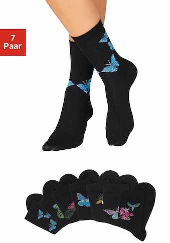 Socken, (Set, 7 Paar)