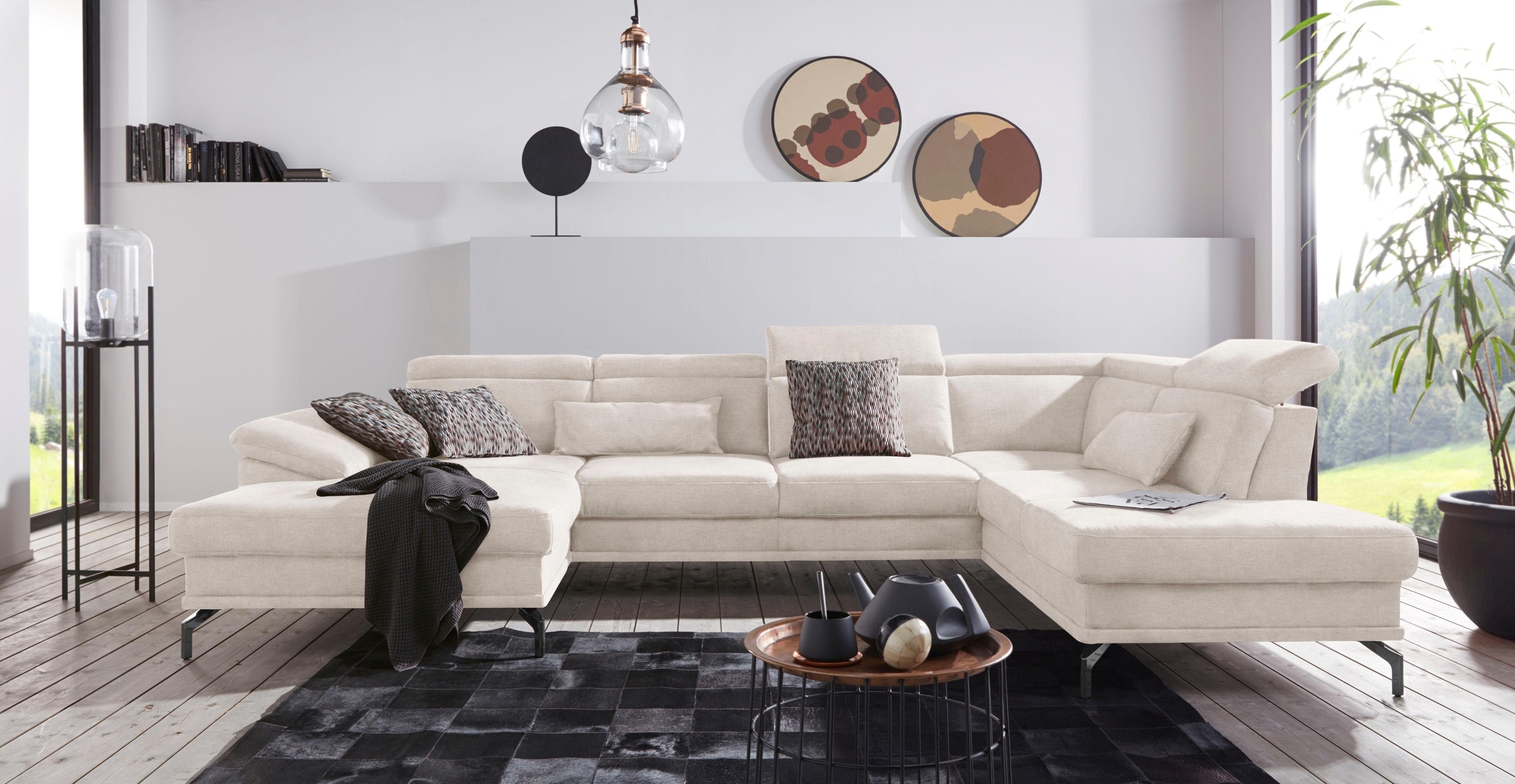 sit&more "Scorpio U-Form" inklusive Sitztiefenverstellung, mit Kopf- und Ar günstig online kaufen