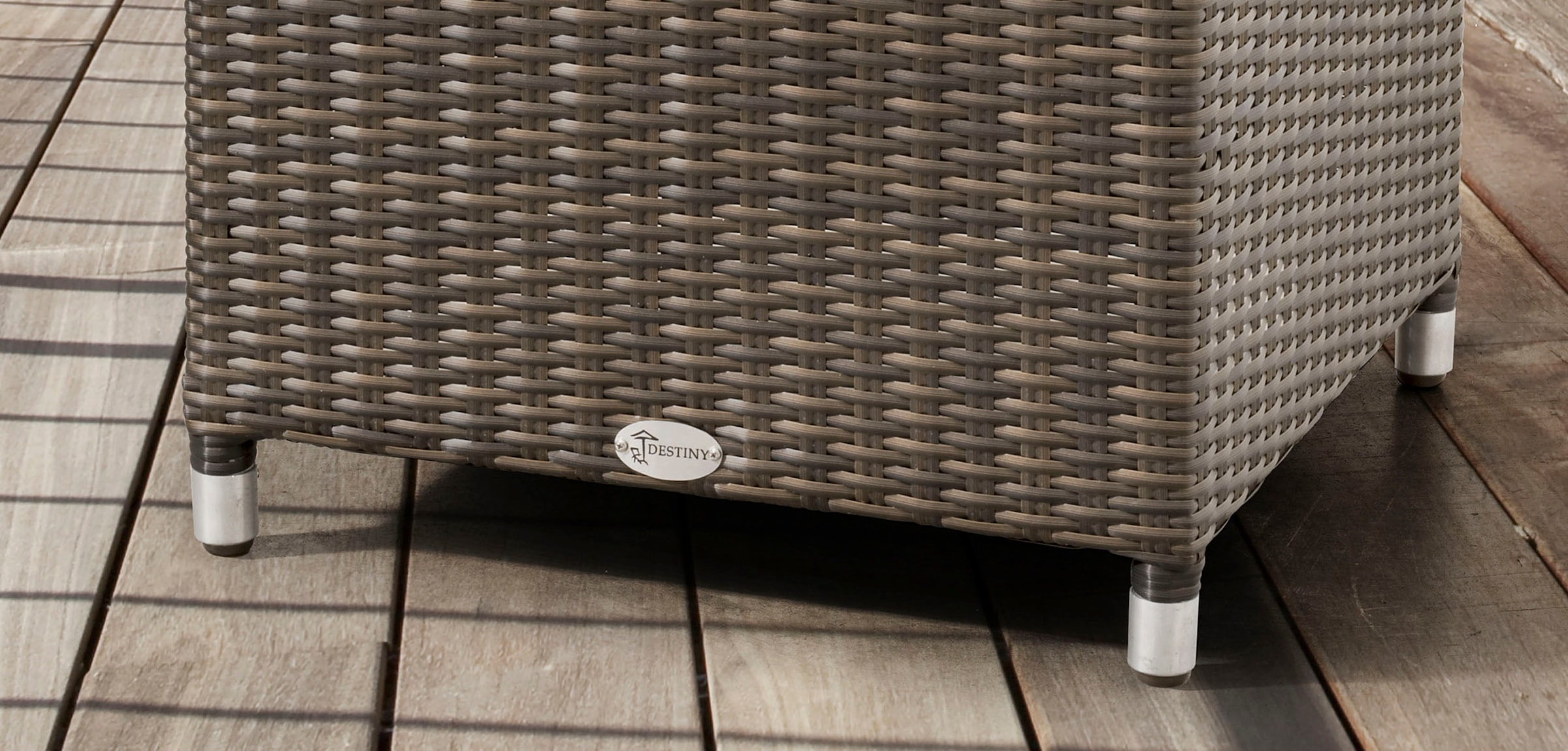 Destiny Beistelltisch »AUCKLAND«, Aluminium, Polyrattan