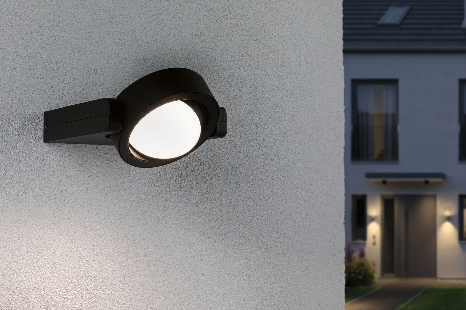 Paulmann LED Außen-Wandleuchte »Swivea IP44 183x206mm 3000K 8W 440lm 230V Anthrazit Aluminium«, 1 flammig