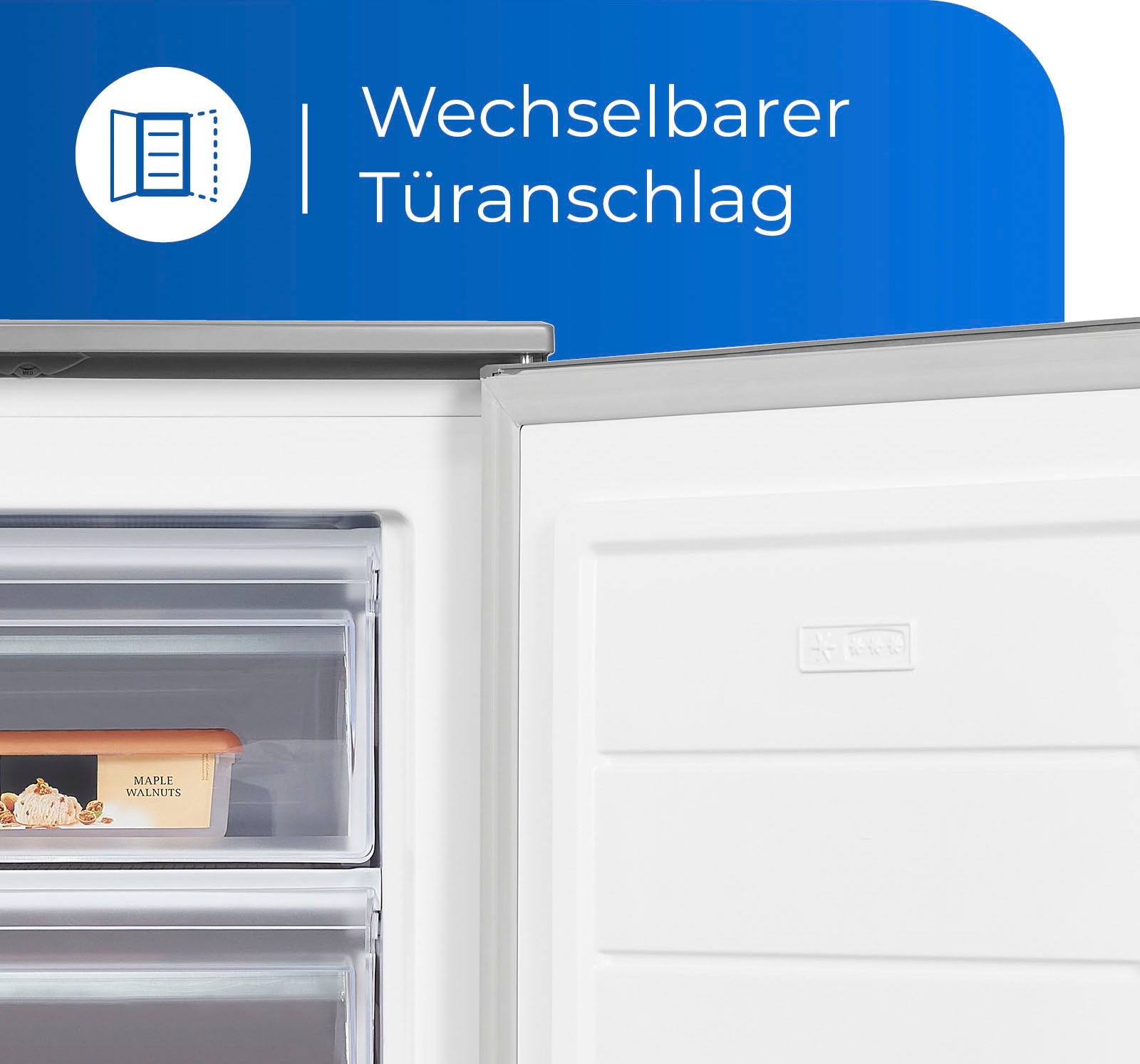 exquisit Gefrierschrank »GS81-040C inoxlook«, 85,5 cm hoch, 54,5 cm breit, energiesparend in Energieefizienz C, 87 Liter Nutzinhalt, 4 Sterne
