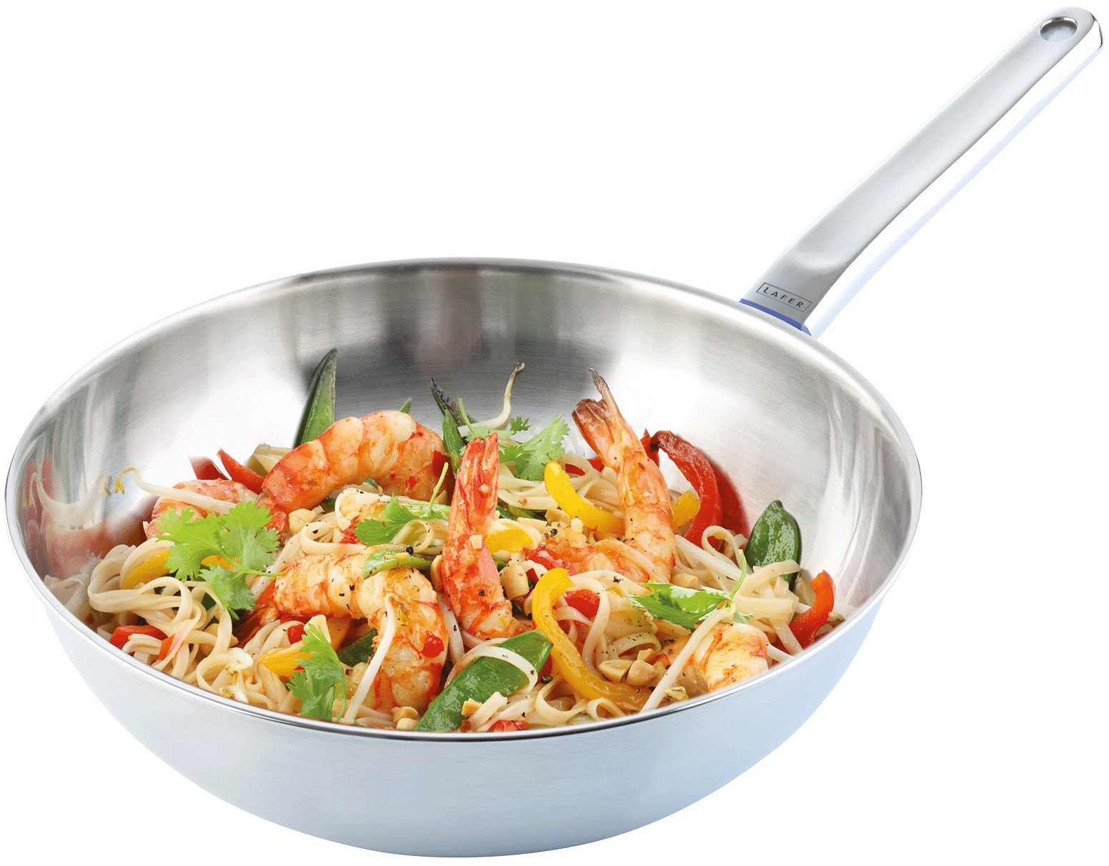 Johann Lafer Wok »Lafer«, Edelstahl 18/10, (1 tlg.), Ø 28 cm, Induktion