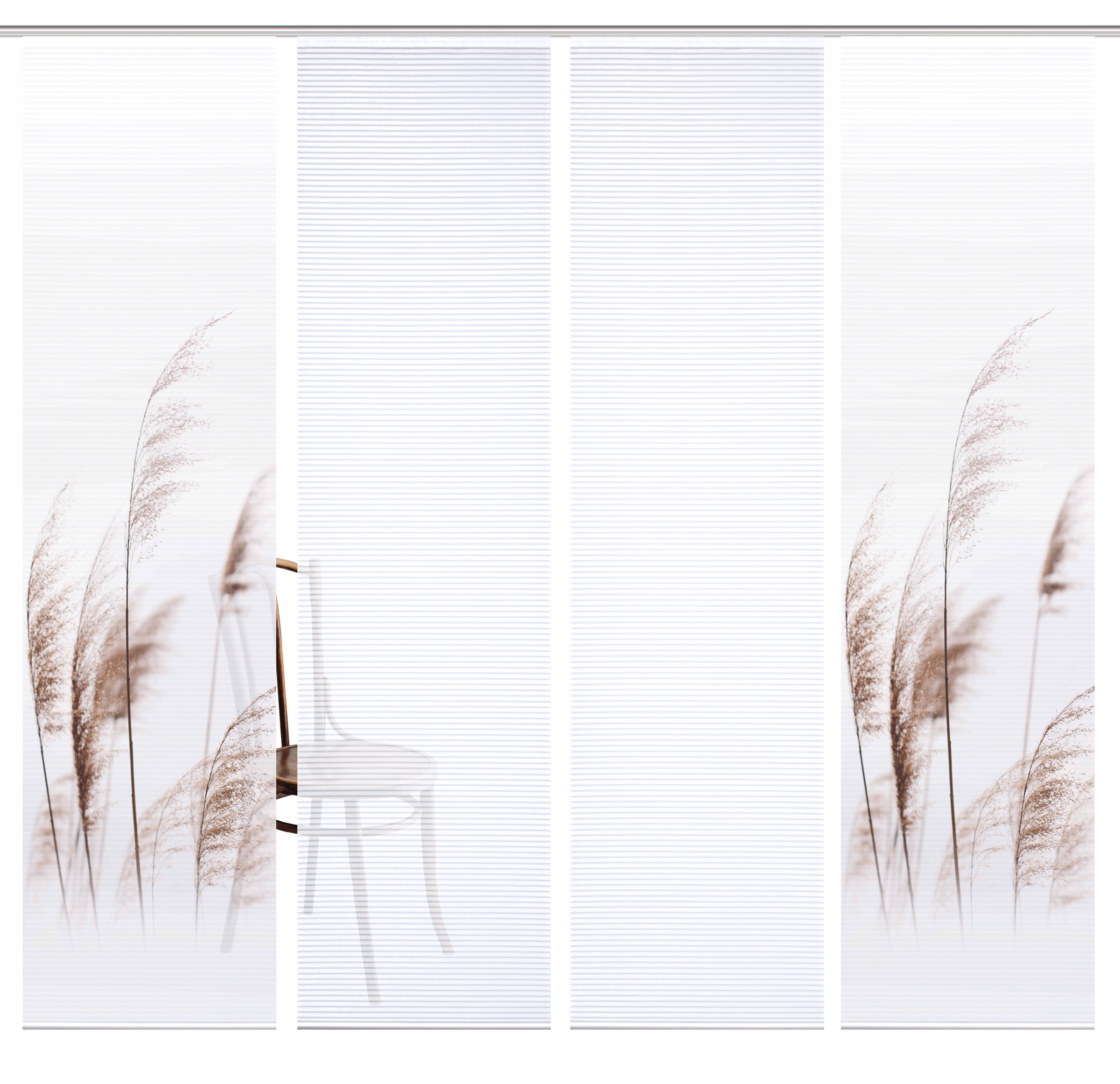 HOME in green Schiebegardine »PAMILO« Paneelwagen 4 Stk. tlg. SET DIGITALDR günstig online kaufen