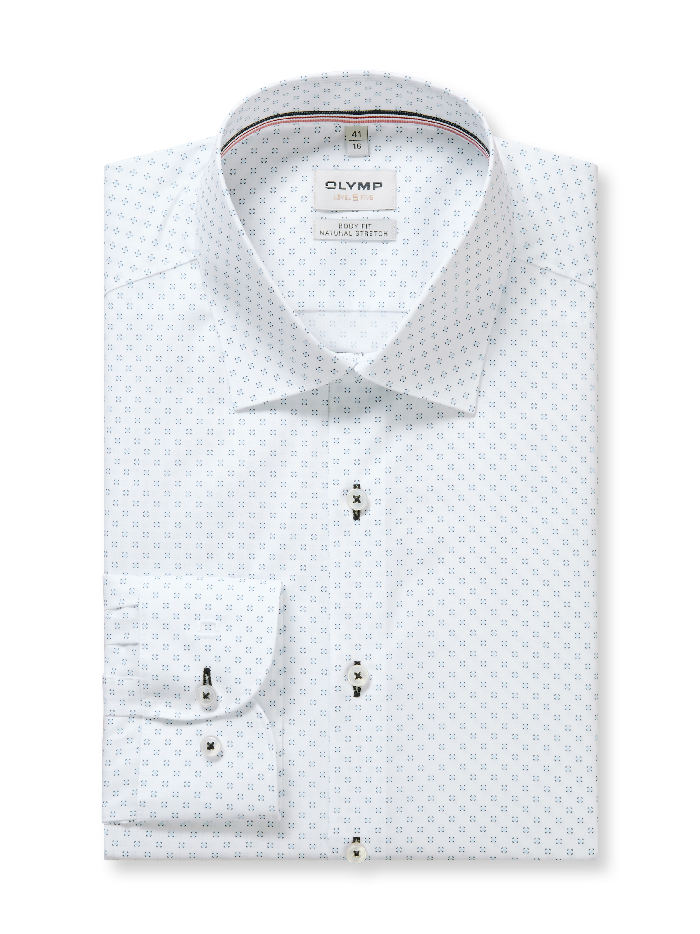 OLYMP Langarmhemd »Level Five« Businesshemd, body fit, Kentkragen