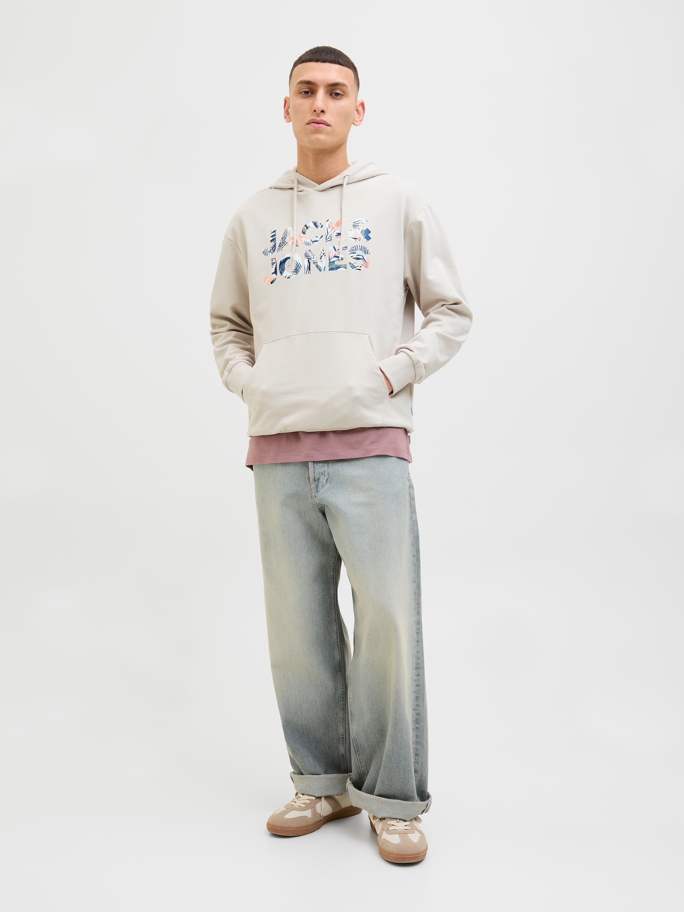 Jack & Jones Kapuzensweatshirt »JJEBRYAN CORP LOGO SWEAT HOOD NOOS«, mit Logo Druck