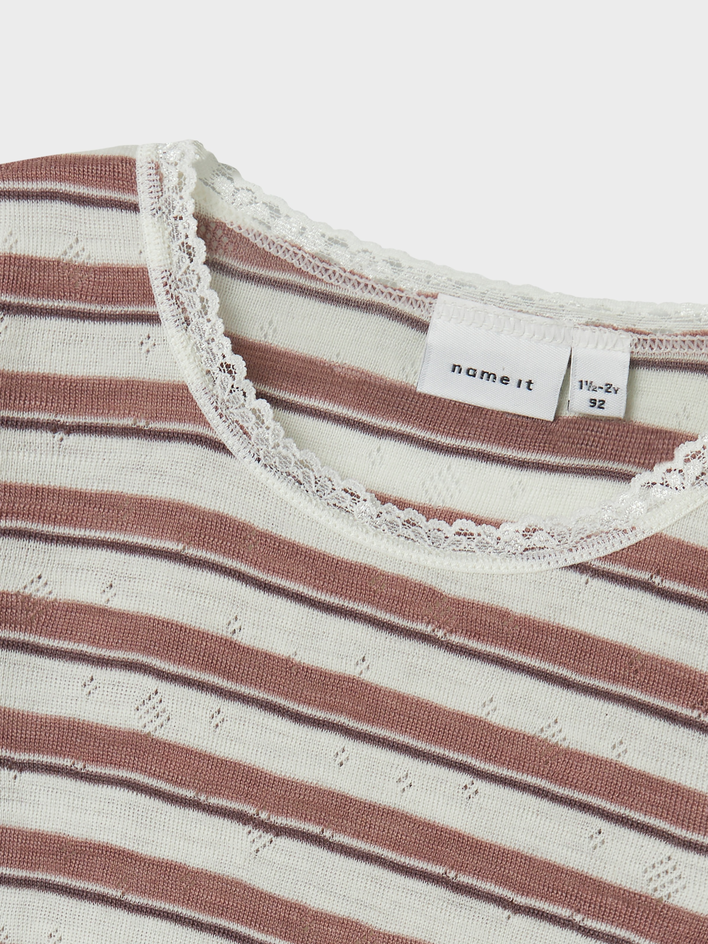 Name It Langarmshirt »NMFWANG WOOL NEEDLE LS TOP NOOS«, aus reiner Merinowolle