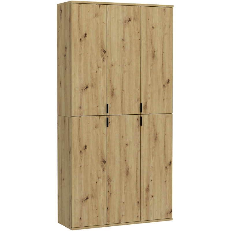 INOSIGN Garderoben-Set »Trondheim, 91 cm, best. aus 2 Schränken, 6 Türen, 15 Fächer« Set, 2 Stk. tlg. Nox Oak Nachbildung Maße ca. (B/T/H):...