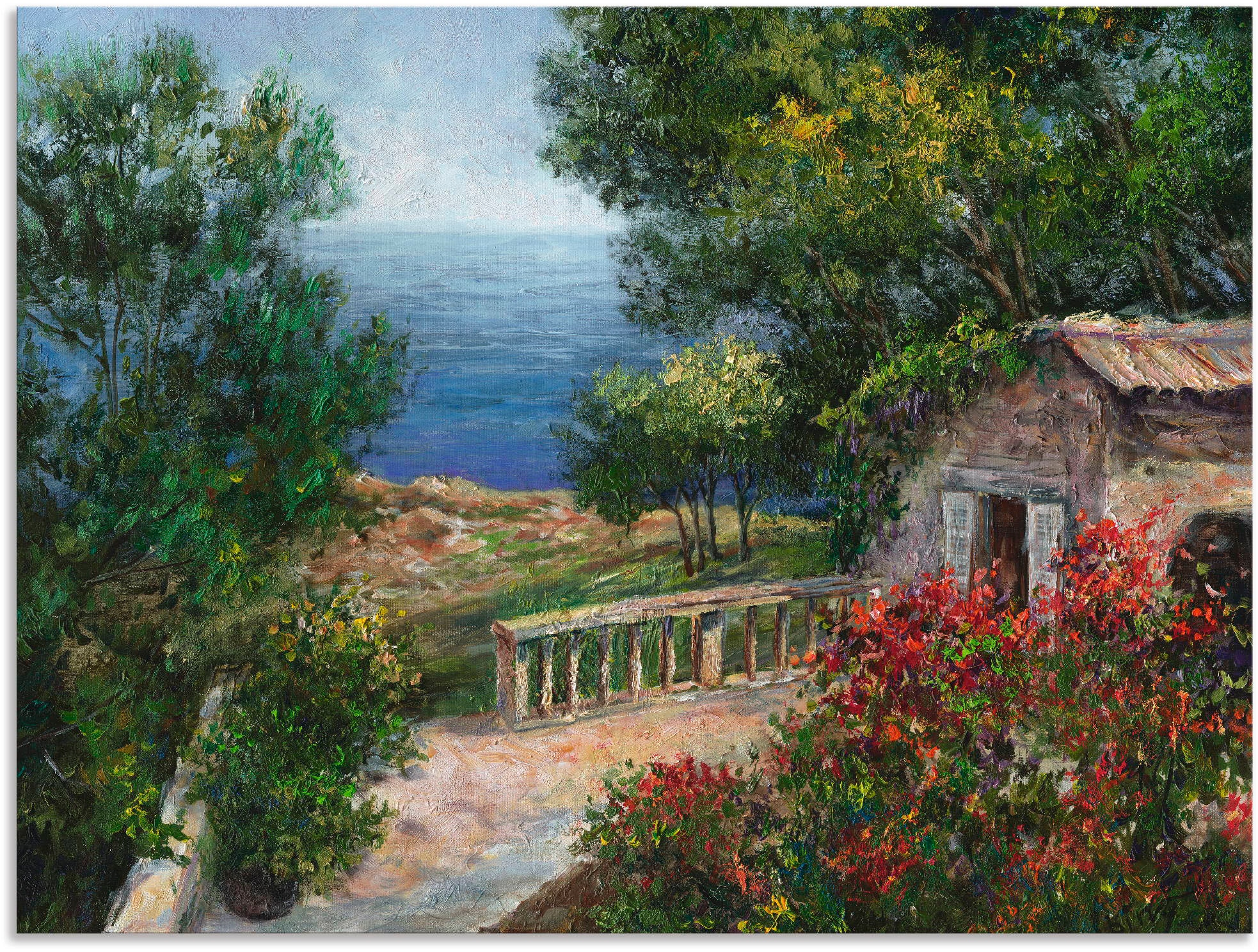 Artland Wandbild »Toskana I« Europa 1 Stk. tlg. als Alubild, Leinwandbild i günstig online kaufen