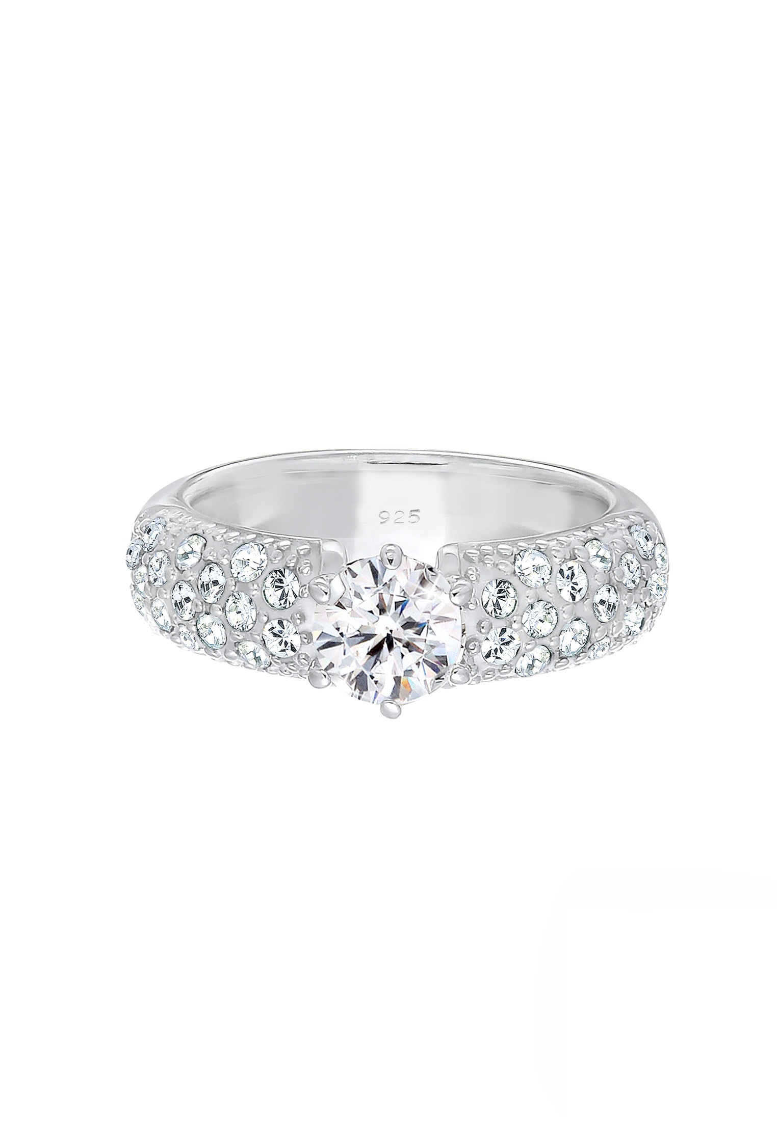 Elli Premium Verlobungsring »Weiß 925 Sterling Silber, mit Kristallen von Swarovski®«