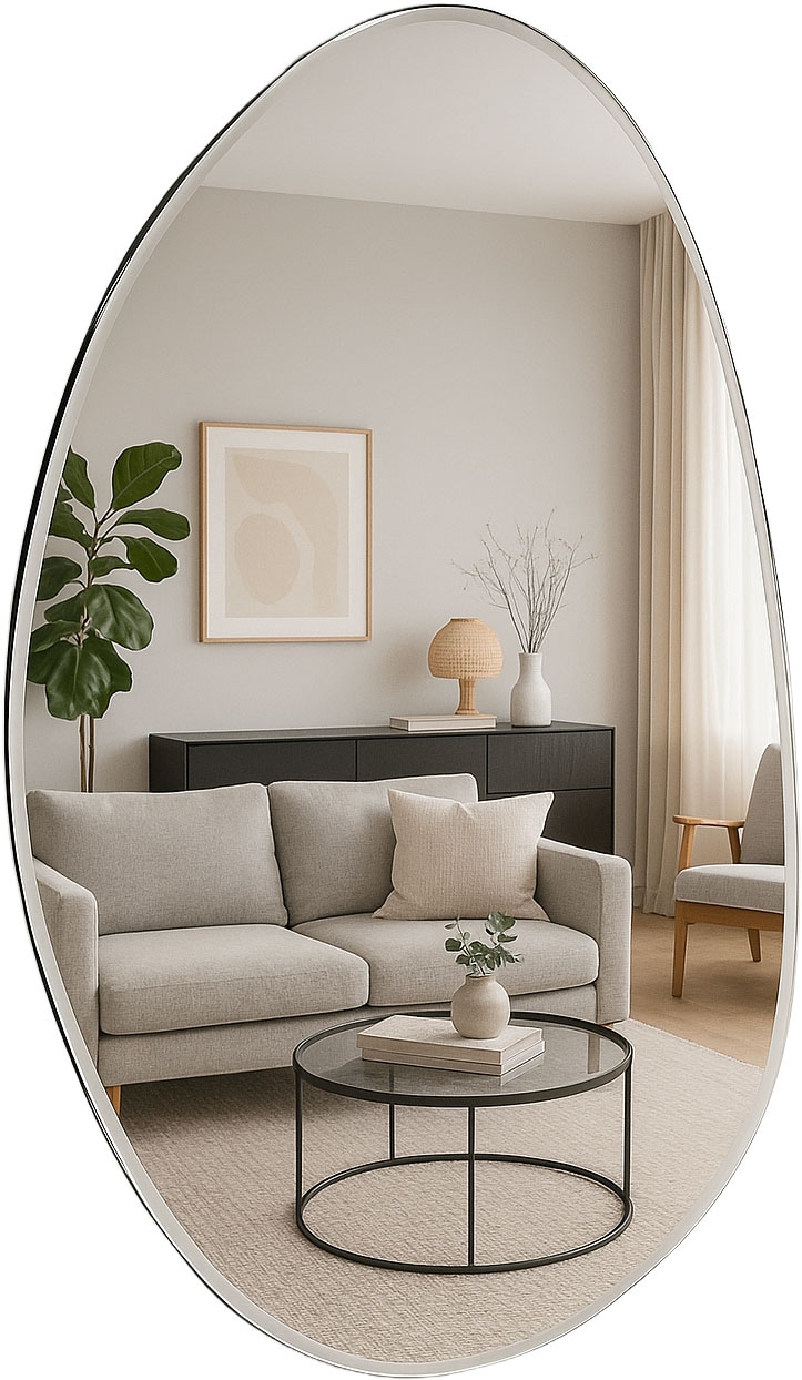 s.Oliver Wandspiegel »Lucee« ovalförmig, ca. 88,5x59cm, mattierter dezenter Rahmen