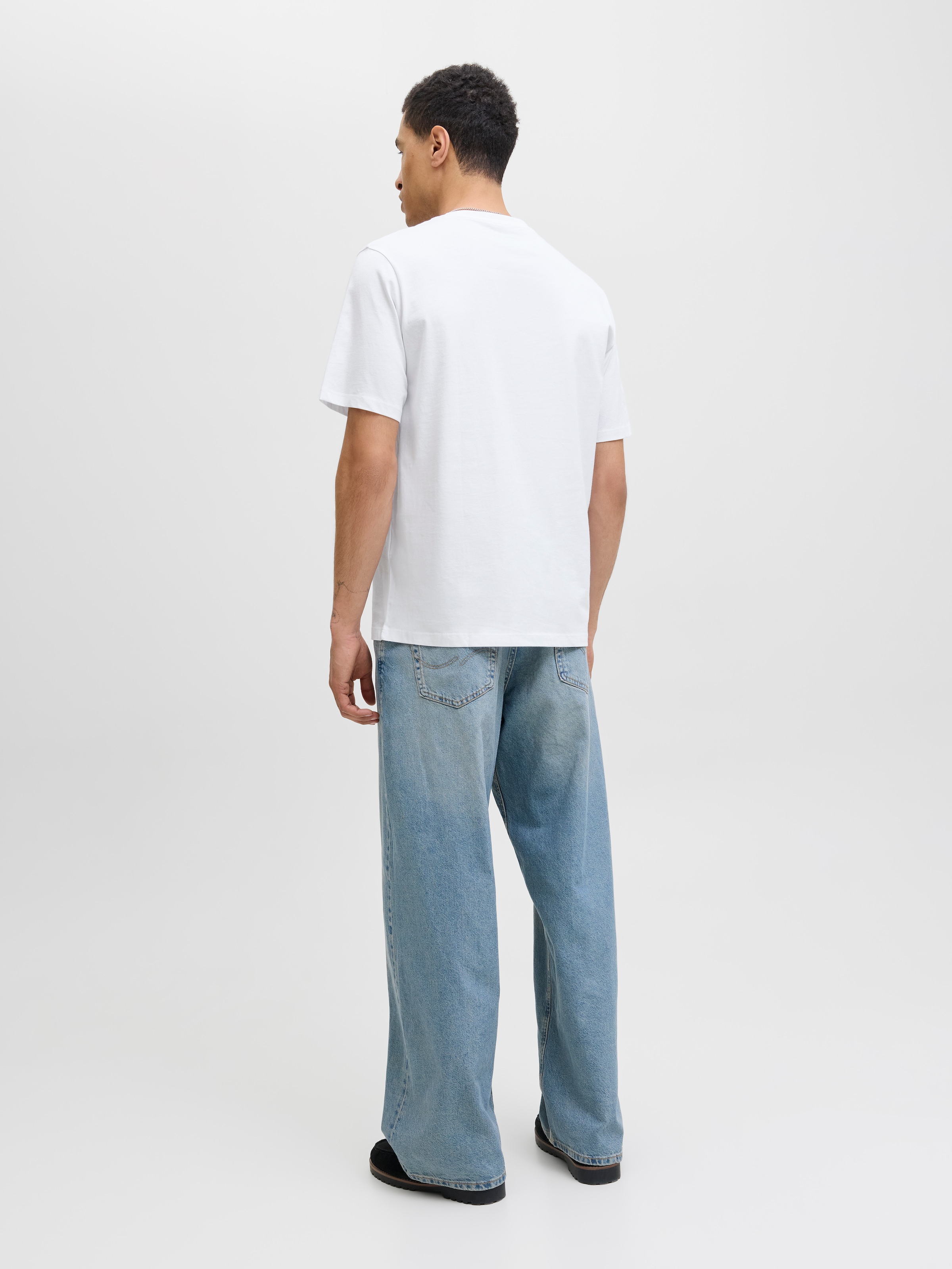 Jack & Jones Rundhalsshirt »JJELOGO TEE SS O-NECK 2 COL AW25 5PK MP«, (Packung, 5 tlg.)