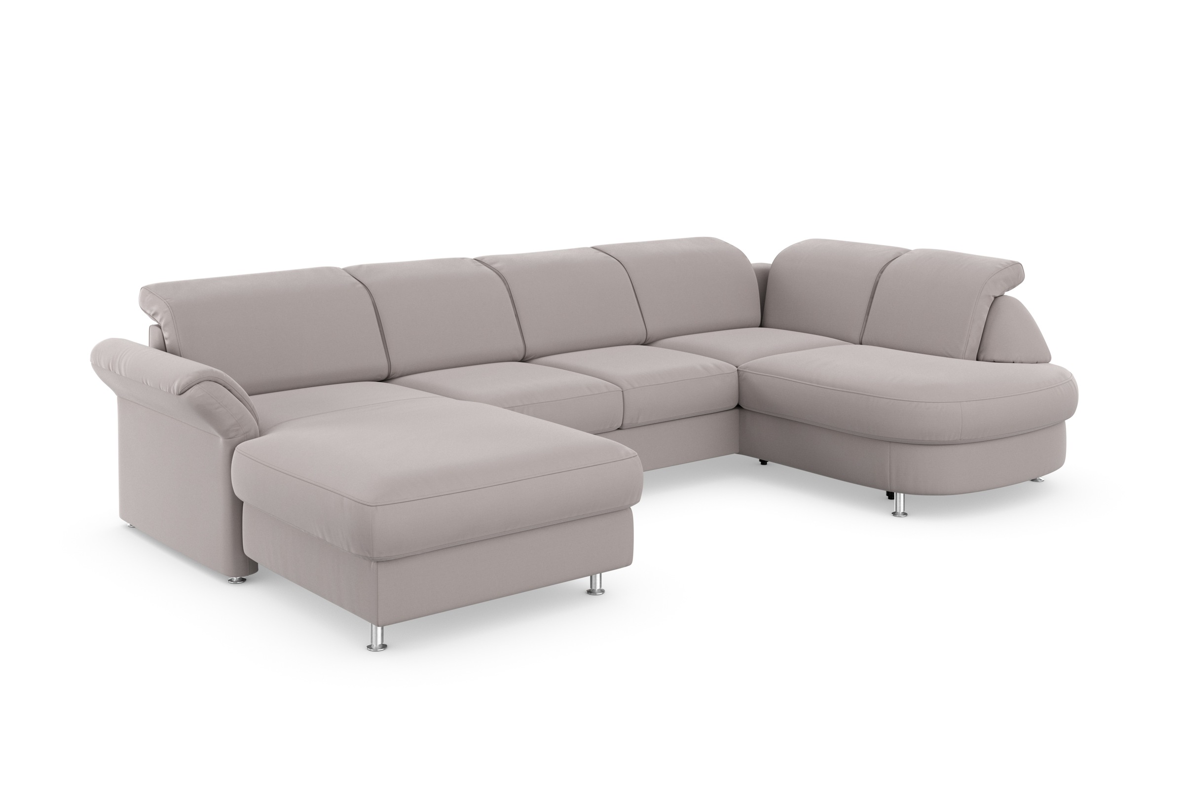 sit&more Wohnlandschaft »Apulia U-Form«, wahlweise Bettfunktion, Bettkasten und Kopf- und Armteilverstellung
