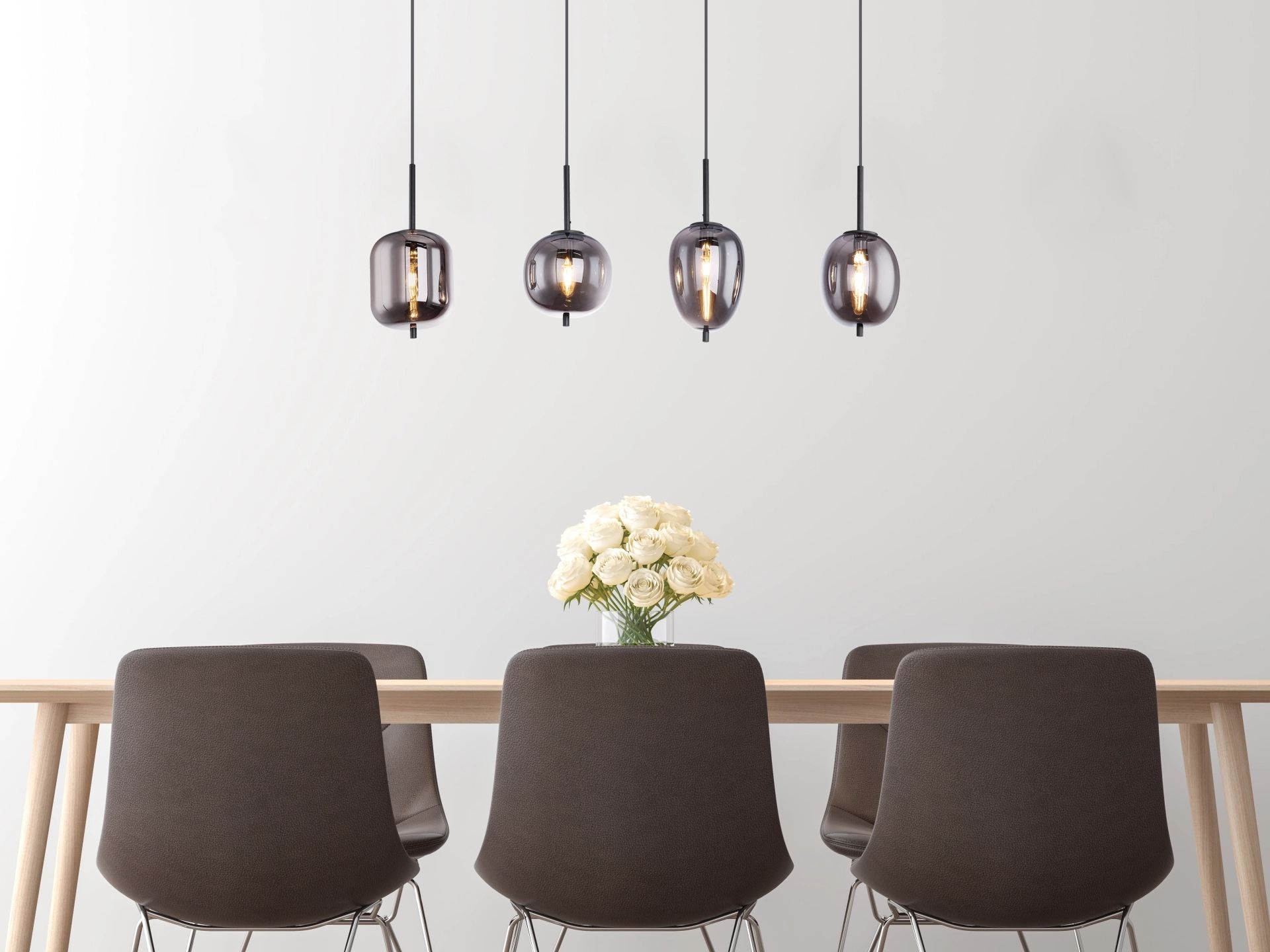 GLOBO LIGHTING Hängeleuchte »BLACKY«, Leuchtmittel E14   ohne Leuchtmittel, günstig online kaufen