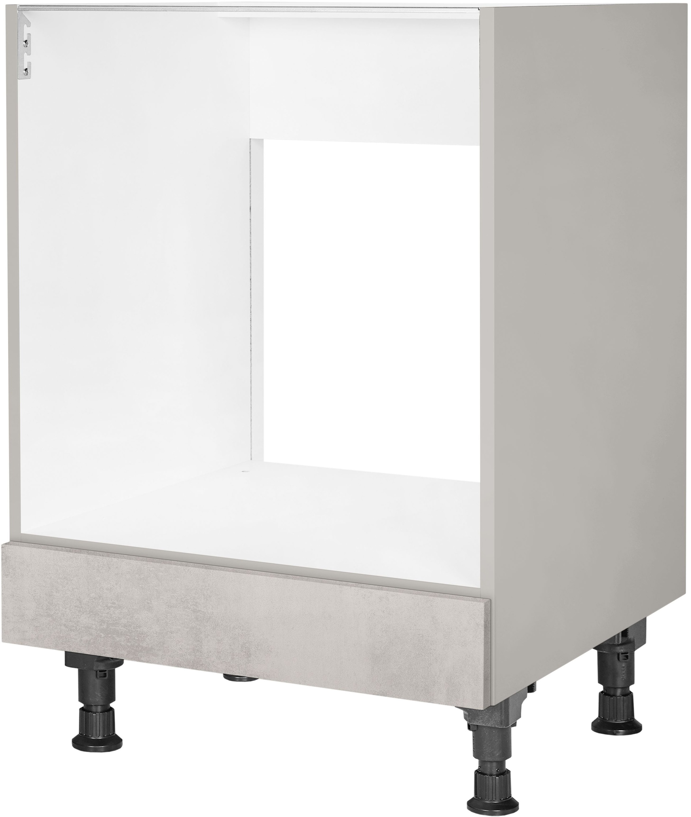 nobilia Herdumbauschrank ""Riva", vormontiert, mit höhenverstellbaren Socke günstig online kaufen