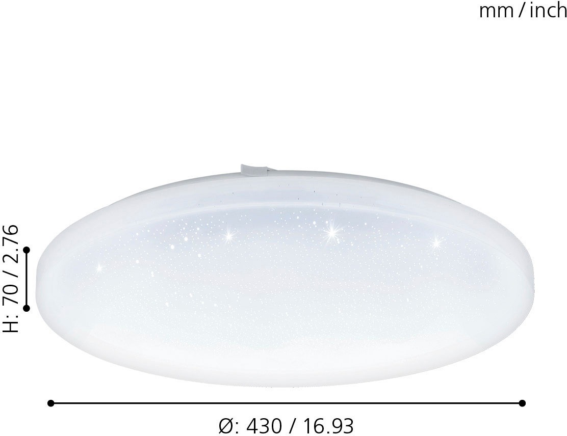 EGLO LED Deckenleuchte »FRANIA-S«, 1 flammig, Leuchtmittel LED-Board   LED günstig online kaufen