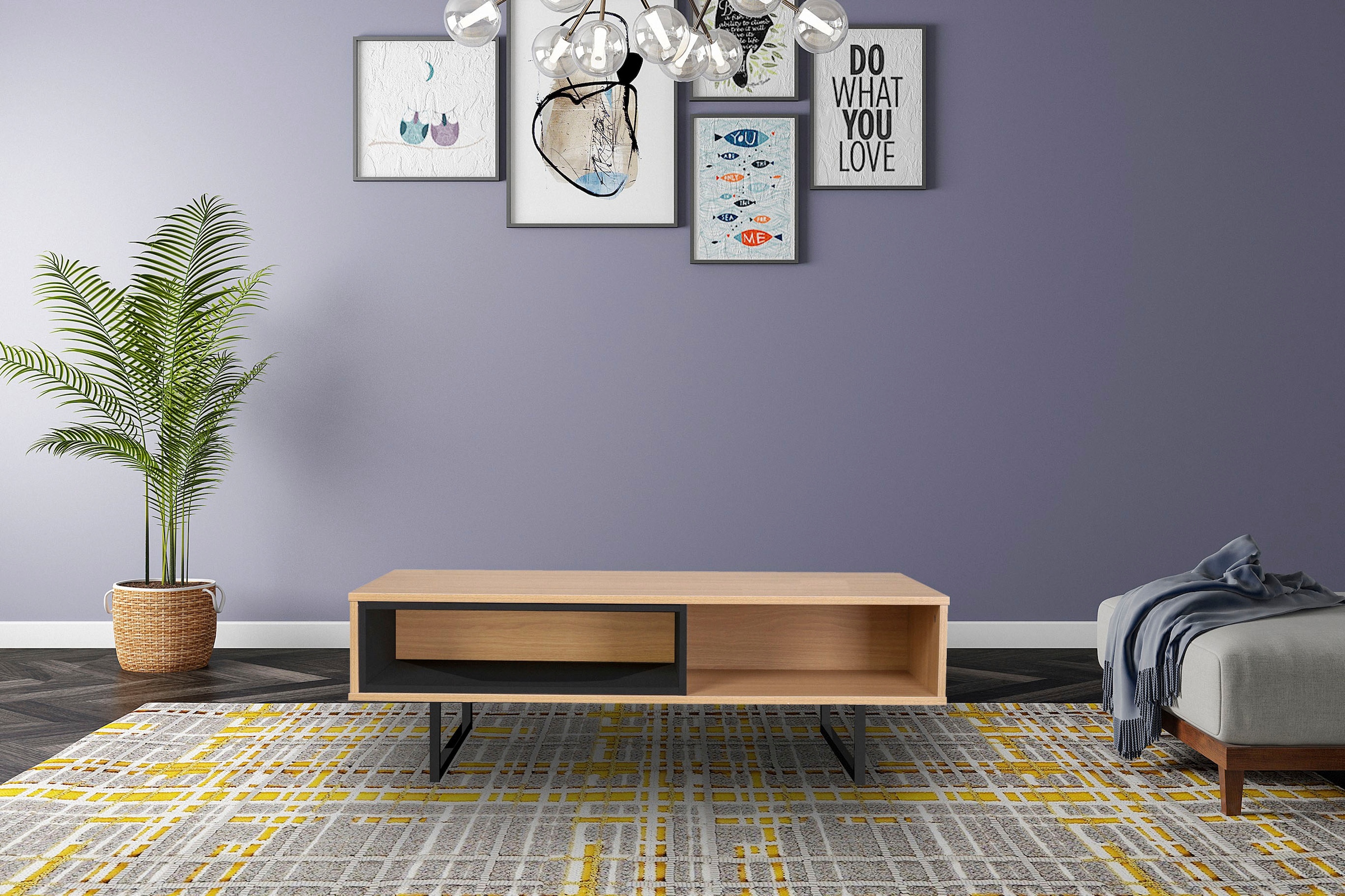 INOSIGN Couchtisch »Eileen«, Ablagetisch Eiche Dekor