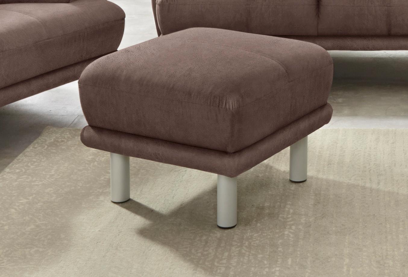 TRENDMANUFAKTUR Hocker »Cecilia II, modern und elegant, B/T 66/66cm« günstig online kaufen