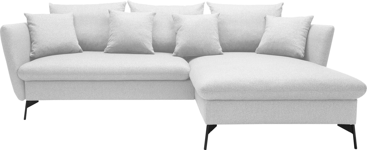 OTTO home Ecksofa »LIVORNO,258 cm, L-Form,« Schlaffunktion u. Bettkasten (1 günstig online kaufen