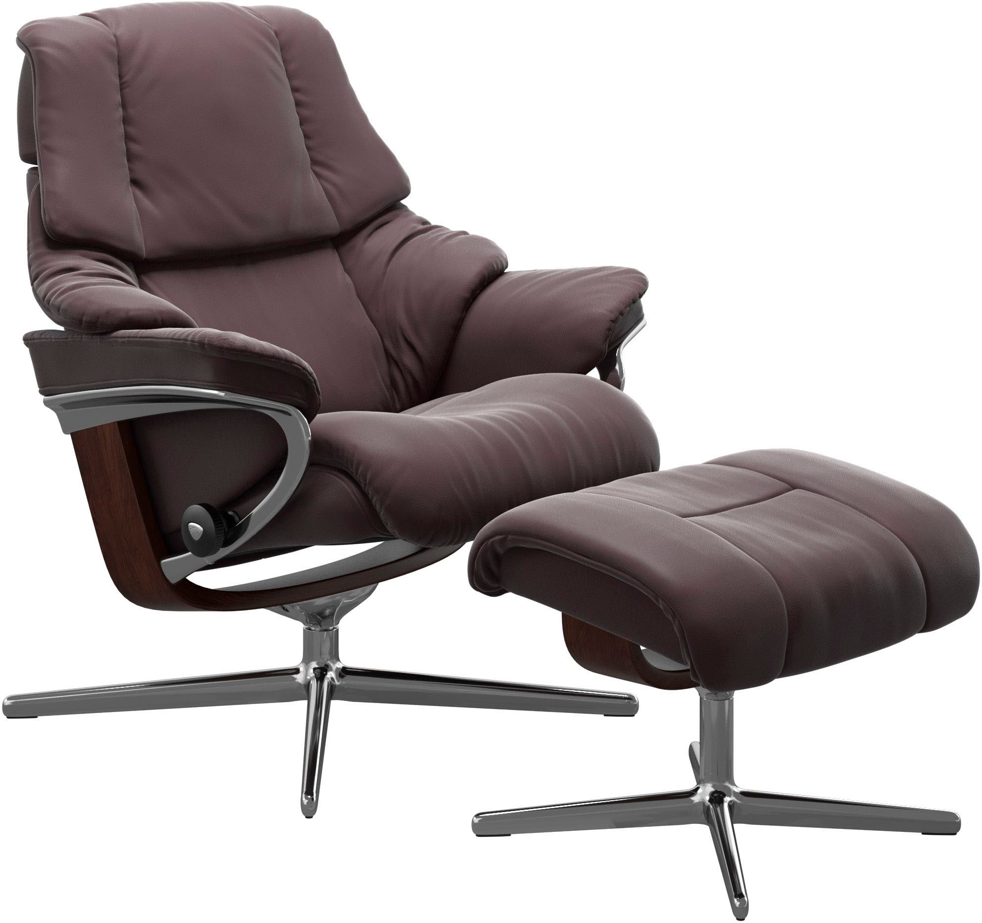 Stressless Fußhocker "Reno", mit Cross Base, Größe S, M & L, Holzakzent Bra günstig online kaufen