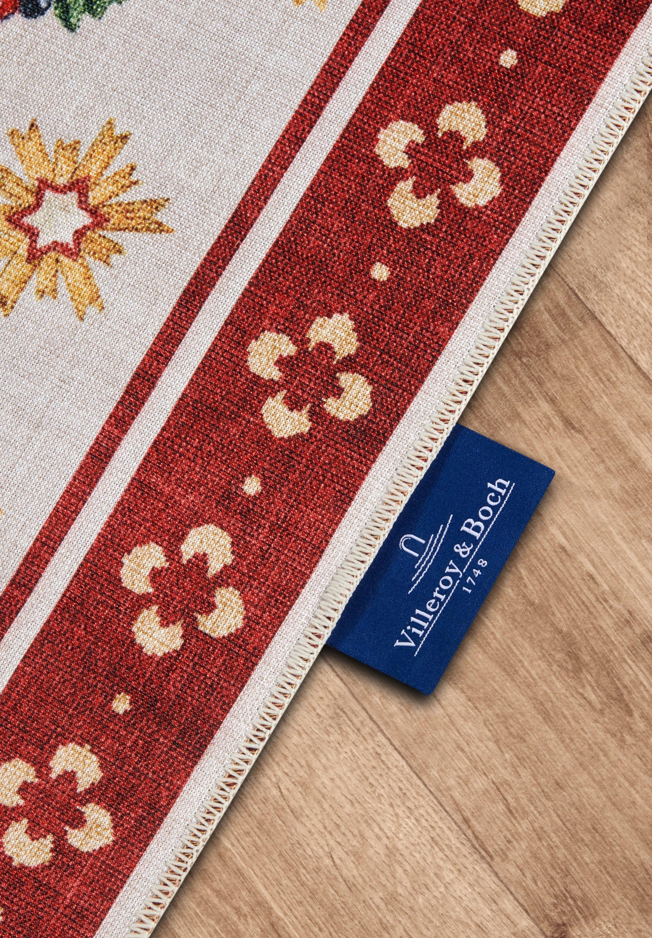 Villeroy & Boch Teppich »Nostalgic Toy's Delight, eckig, rund und Läufer«, rechteckig, 3 mm Höhe, Weihnachten, Wohnzimmer, Flur, Geschenk, Toys Delight, Dekoration