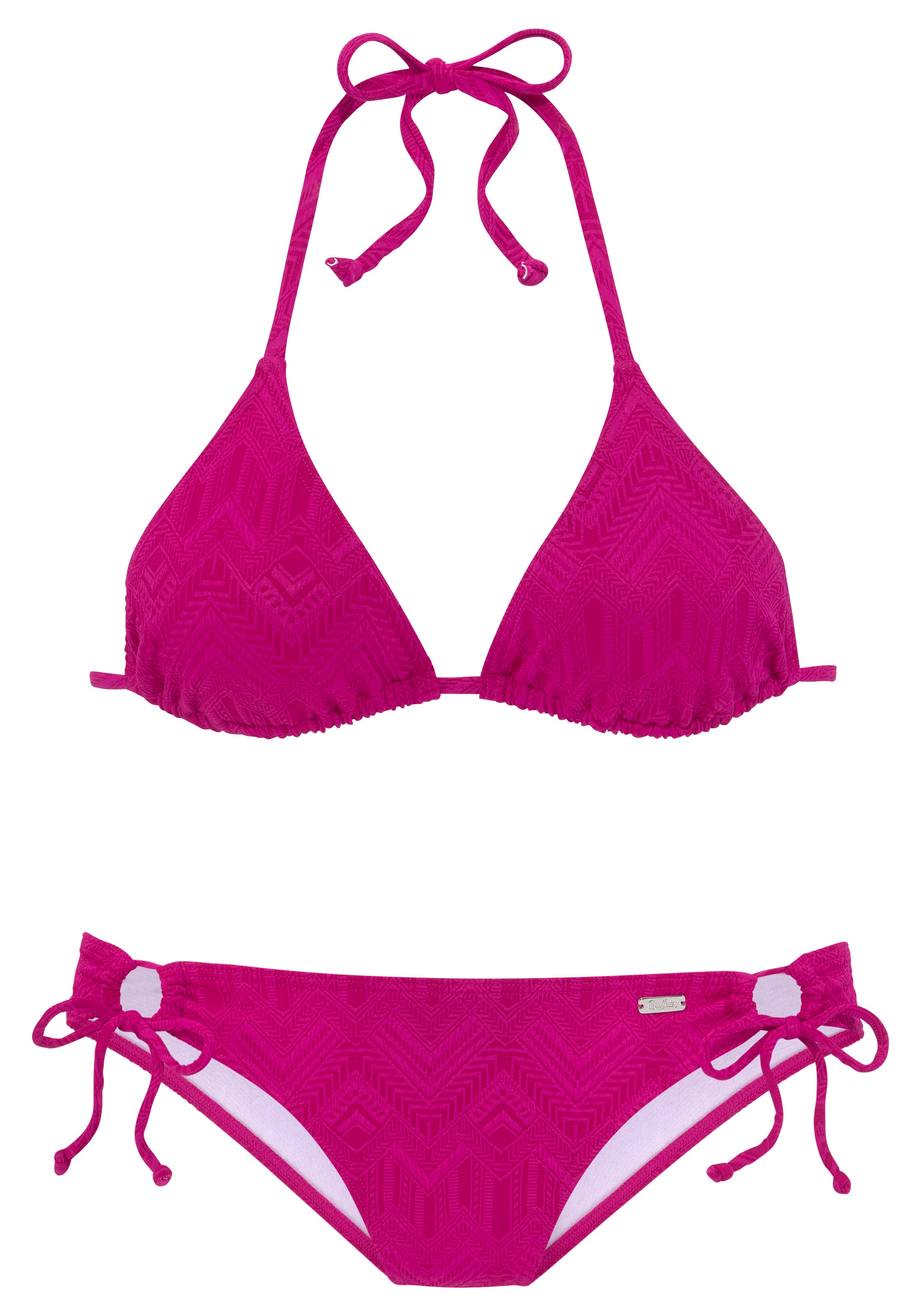 Buffalo Triangel-Bikini »Romance«, mit modischer Struktur