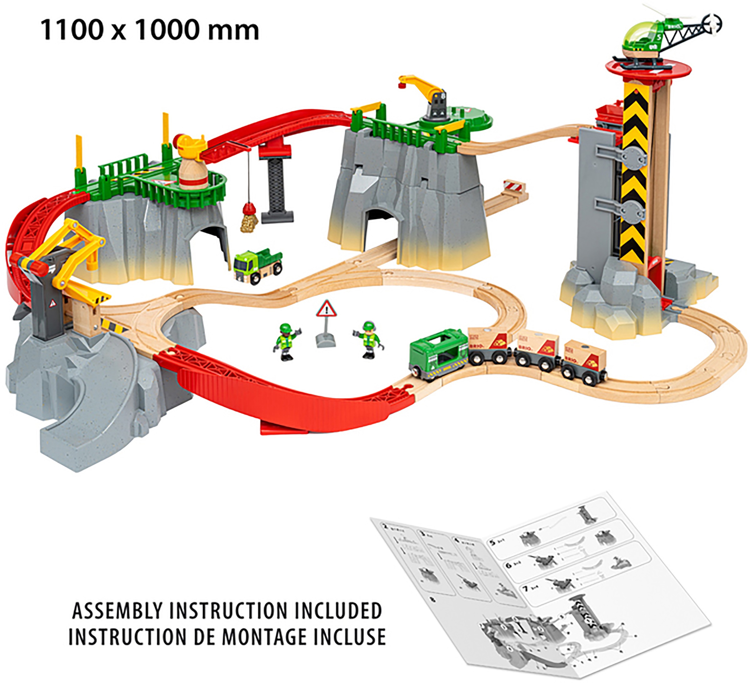 BRIO® Spielzeugeisenbahn-Erweiterung »BRIO® WORLD, Gebirgs-Frachten Set Deluxe«, (Set), FSC® - schützt Wald - weltweit