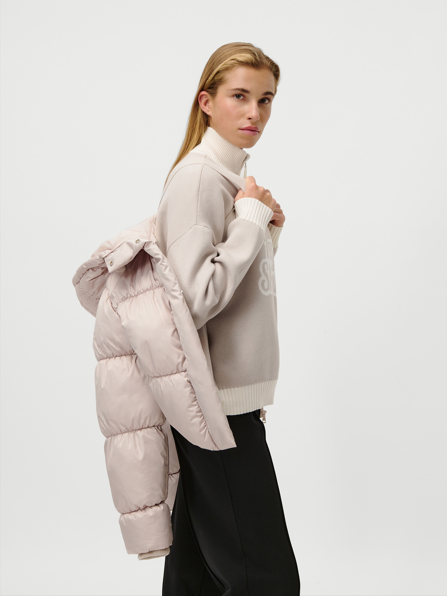 LeGer Steppjacke »Viveka, LeGer by Lena Gercke« mit Kapuze Cropped, mit Rucksack-Riemen innen, Winterjacke