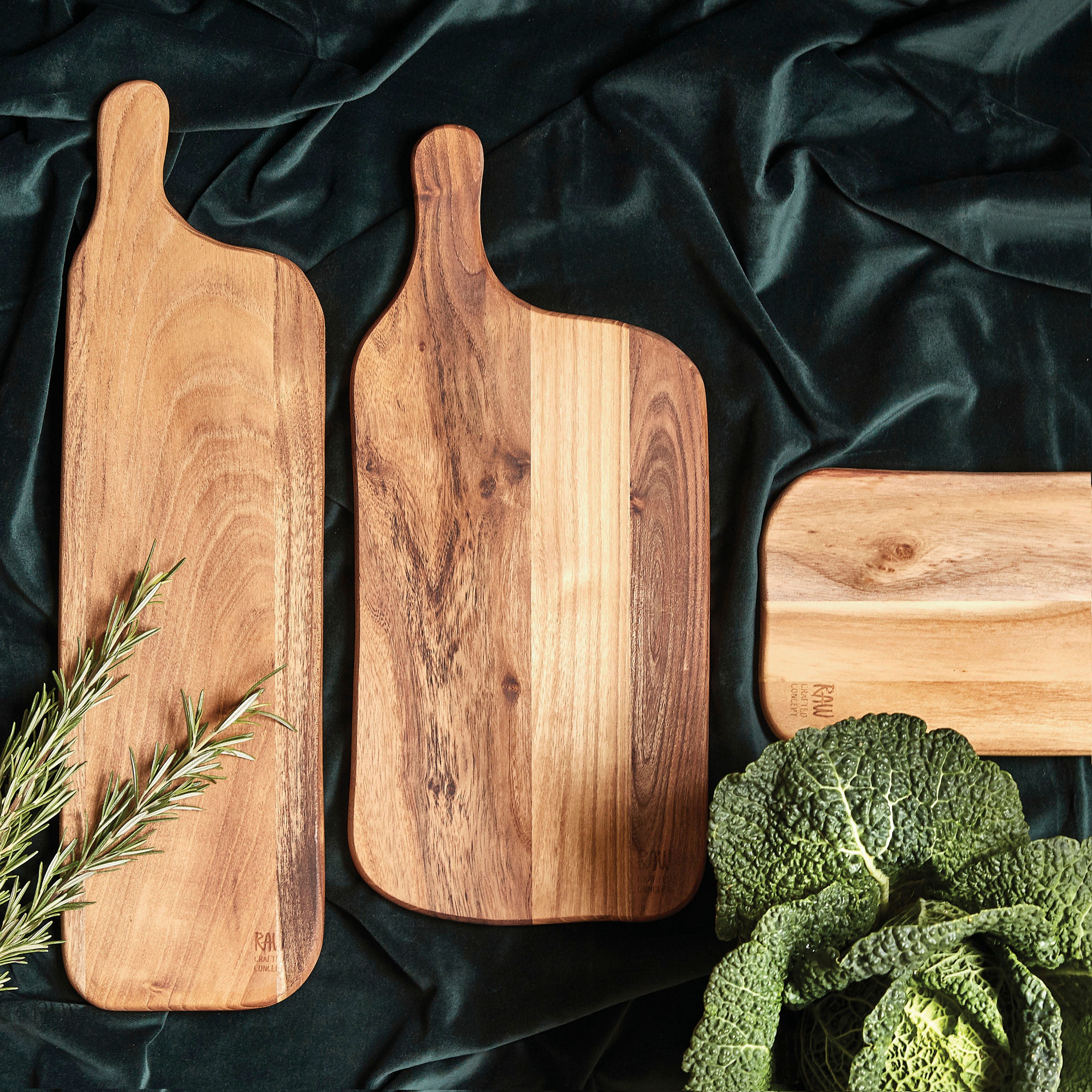aida RAW Schneidebrett »RAW Teak«, organisch, jedes Stück ein Unikat günstig online kaufen