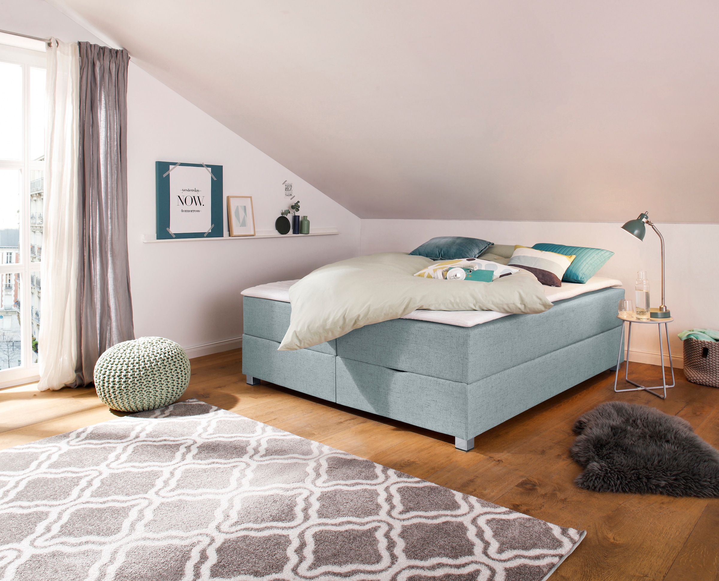 INOSIGN Boxbett "Alexis" ohne Kopfteil - ideal für Räume mit Dachschrägen; günstig online kaufen