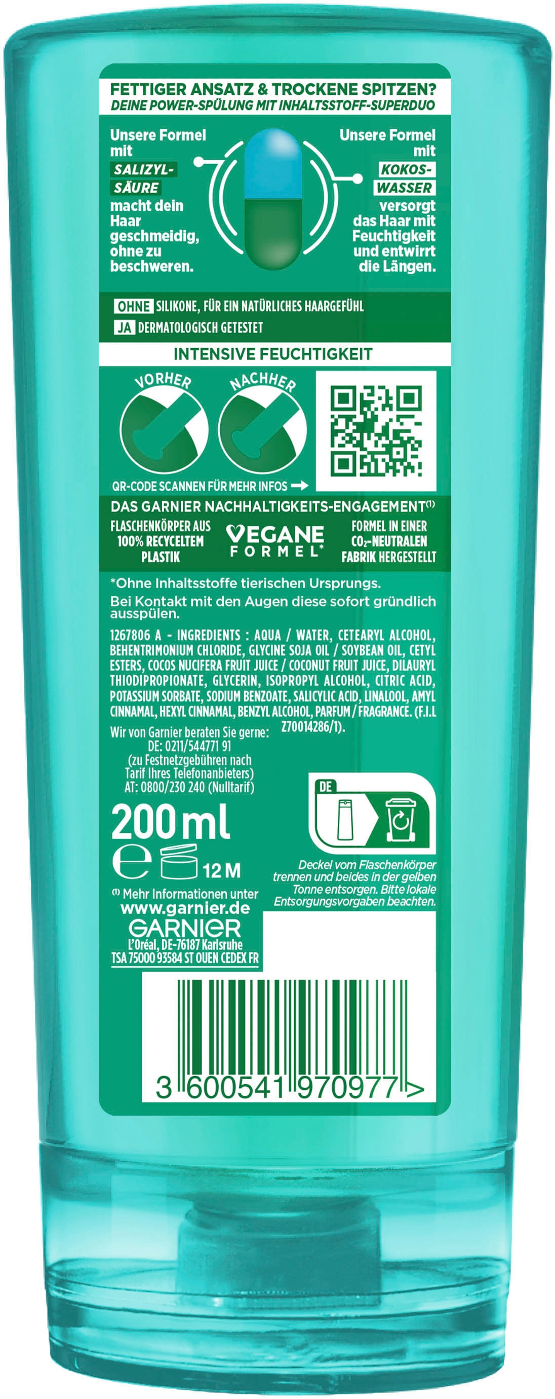 GARNIER Haarspülung »Garnier Fructis Coco Water Spülung« im Online-Shop  kaufen