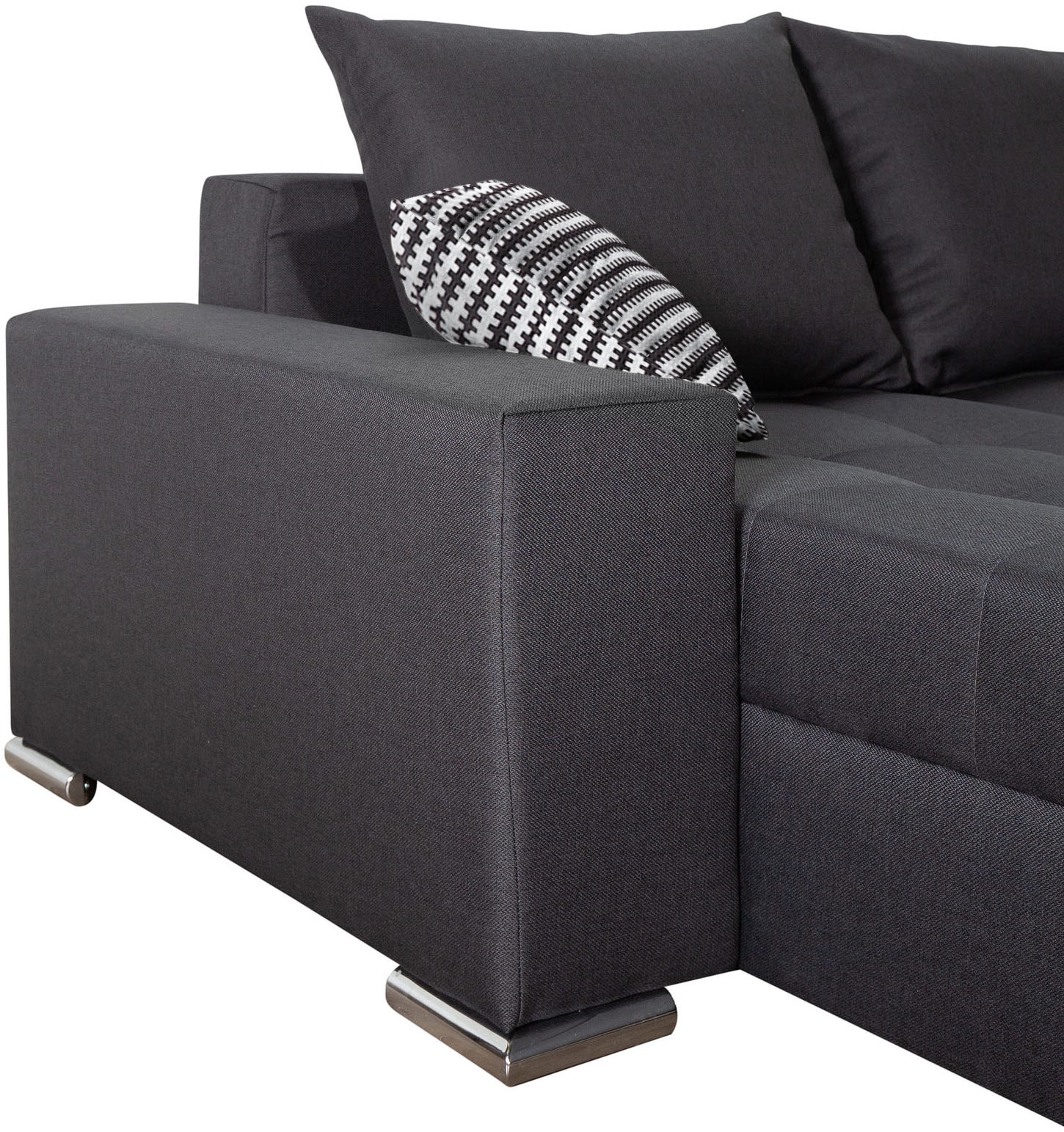 COLLECTION AB Wohnlandschaft »Josy XL U-Form, Breite: 313 cm« mit Bettfunktion, Bettkasten & 2 Zierkissen, Federkern