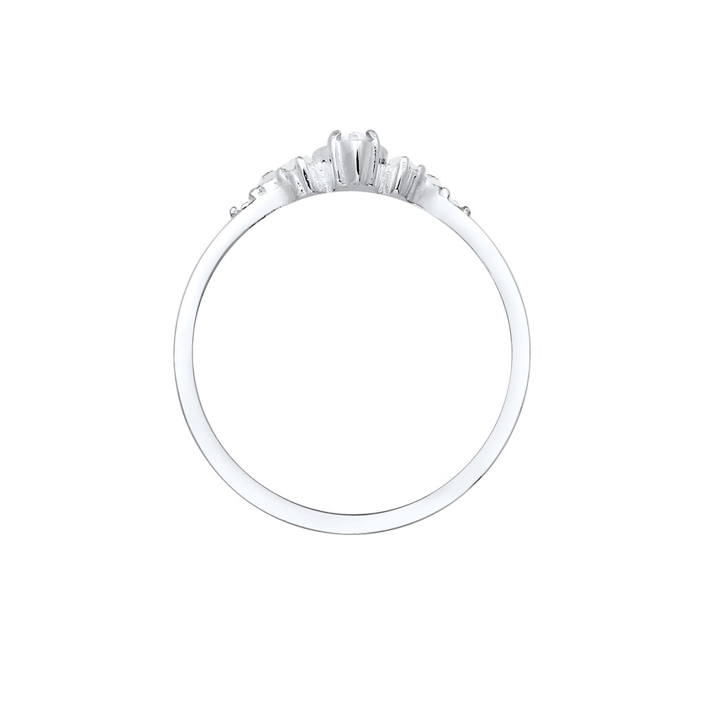Elli Verlobungsring »Kristalle Marquise Design 925 Silber«