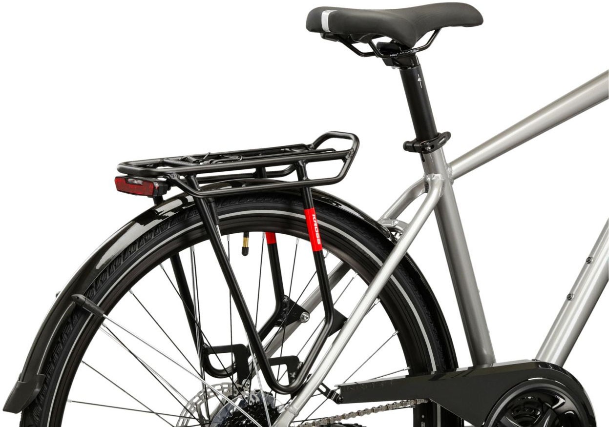 Kross Trekkingrad »Herren-Trekkingrad 28" Trans 3.0 Silberfarben 24 Gänge« 24 Gang Shimano ACERA M3020 Schaltwerk Kettenschaltung