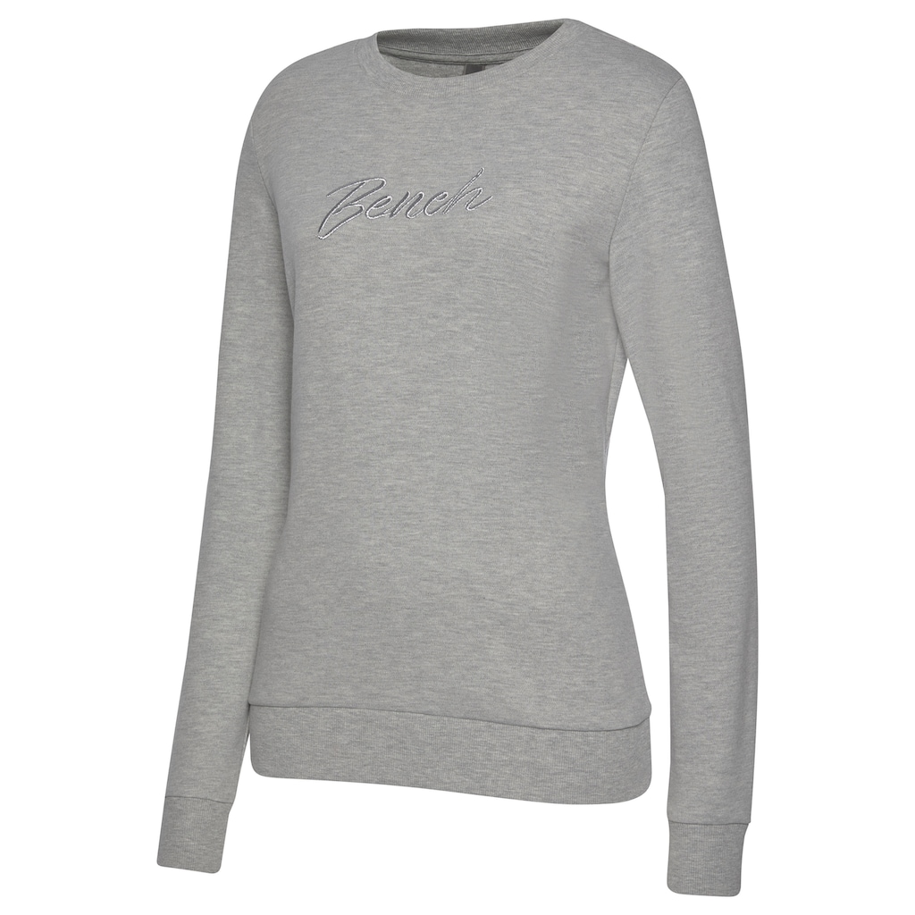 Bench. Loungewear Sweatshirt »Loungeshirt«, mit Logostickerei, Loungewear, Loungeanzug