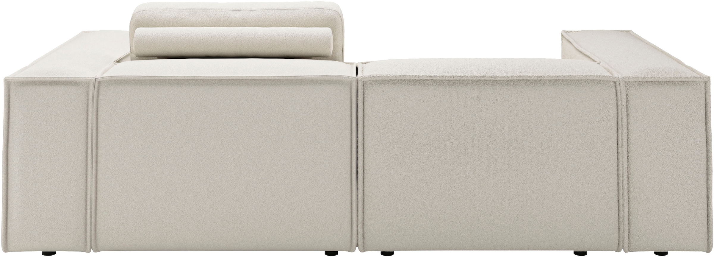 Places of Style Ecksofa »Watertown, kompakte L-Form, 246 cm breite für kleinere Räume«, modernes Ecksofa mit Feincordbezug, platzsparend & bequem