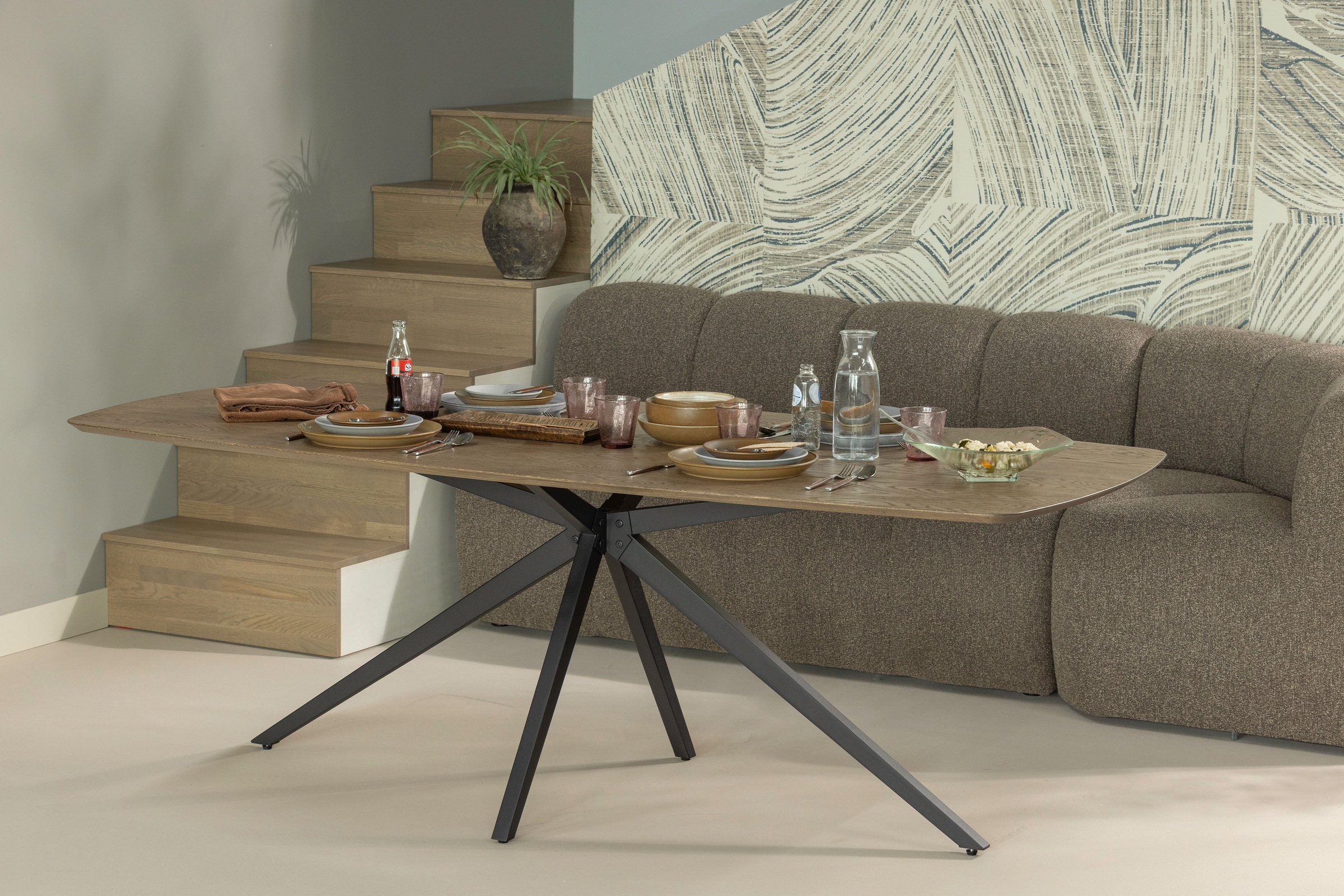WOOOD Küchensofa »Mojo mit Bezug und Rückenlehne, B 164 x T 73 x H 83 cm« Maximale Verschleißfestigkeit, Tragkraft 150 kg, kombinierbar