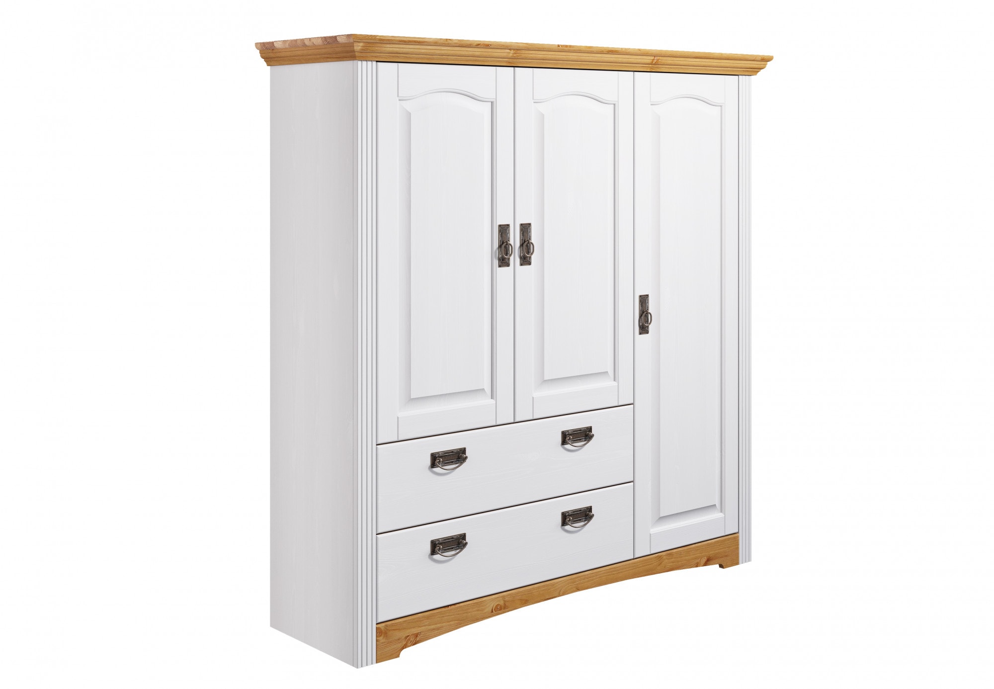 Home affaire Wäscheschrank »Konrad«, (2 Breiten: 94/133 cm H/T ca. 132/39 cm), aus massiver Kiefer, mit viel Stauraum