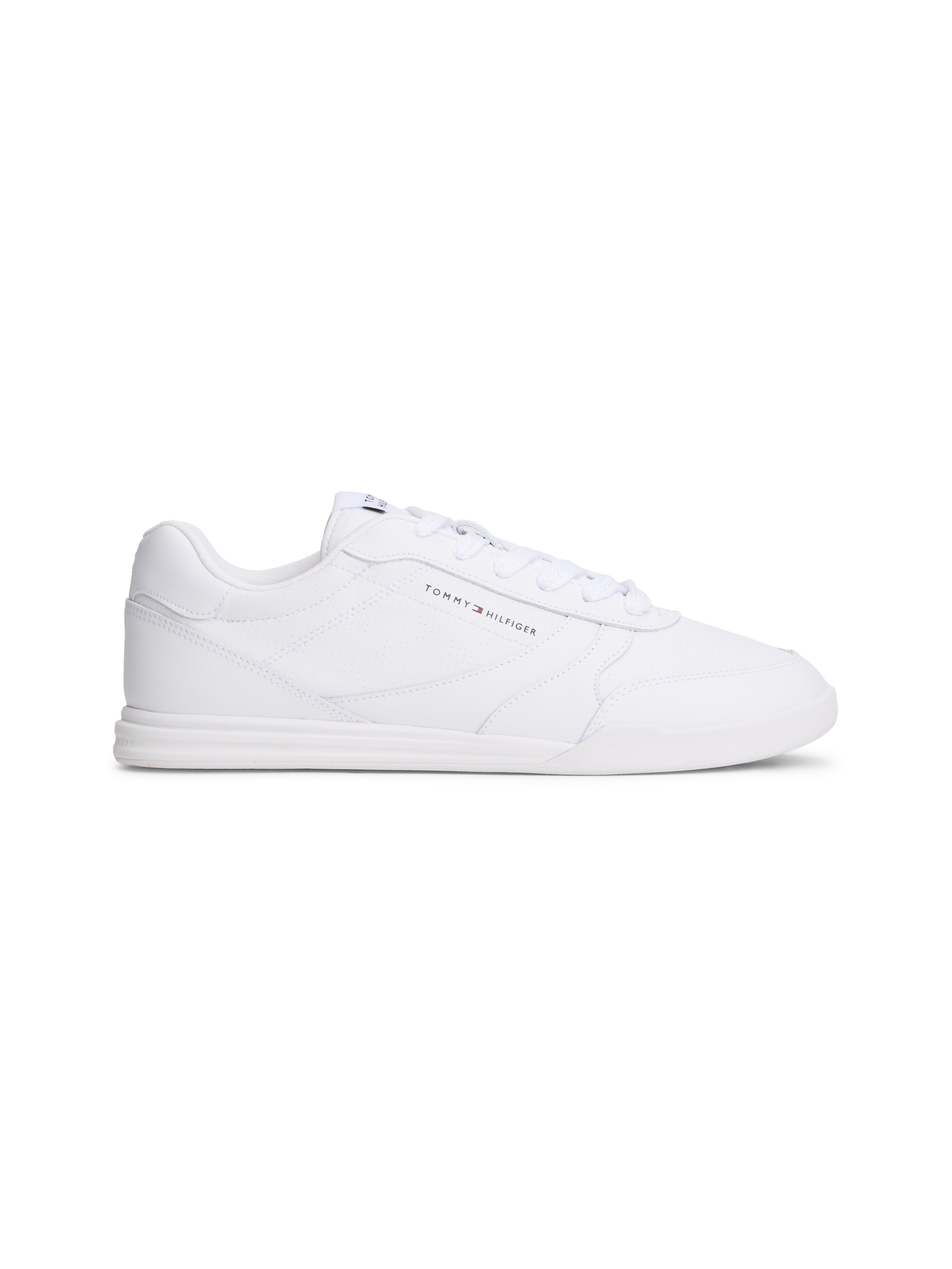 Tommy Hilfiger Sneaker »LOPRO CUP LEATHER«  , Freizeitschuh, Halbschuh, Schnürschuh mit effektvollen Ziernähten
