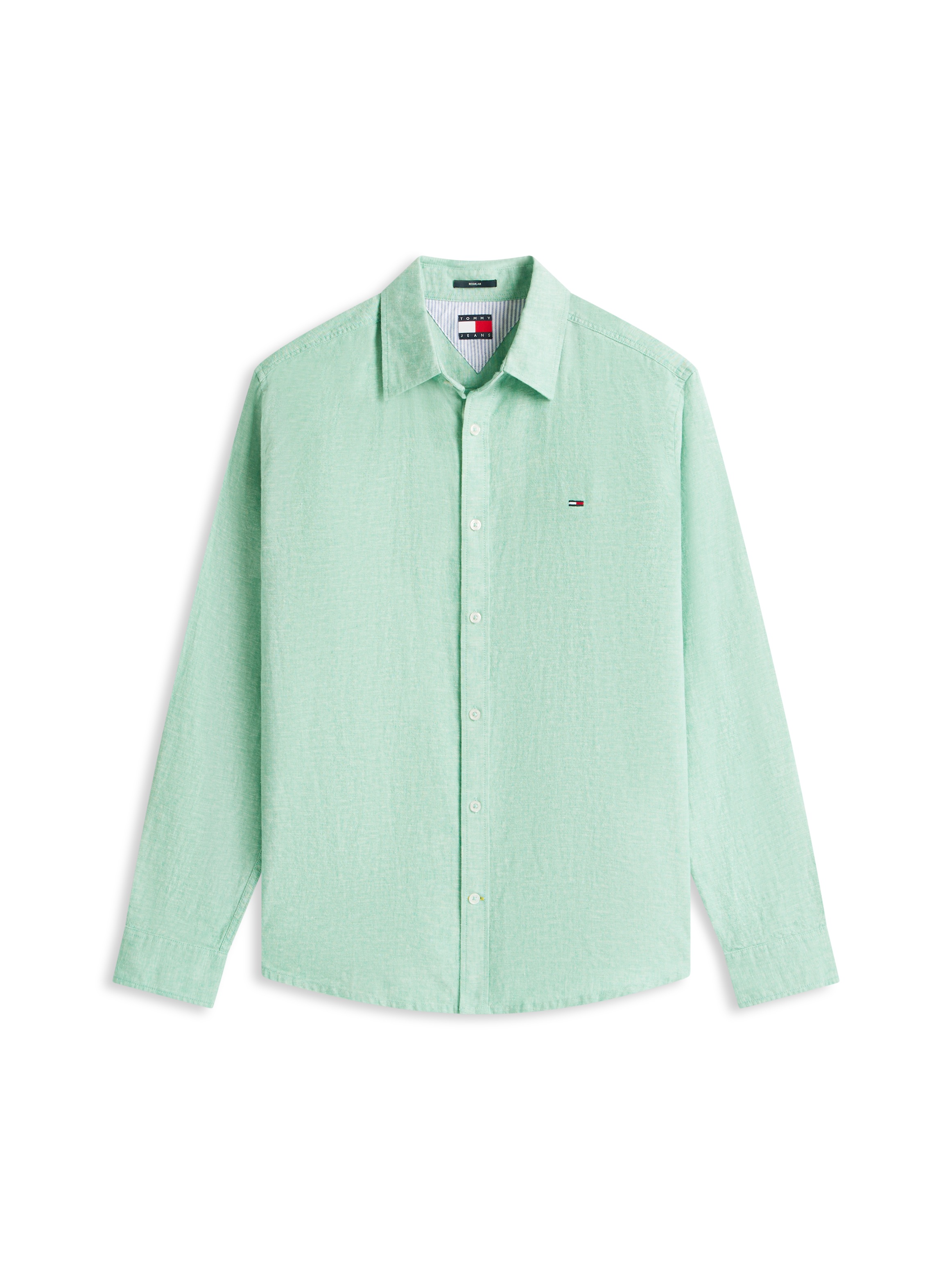 Tommy Jeans Langarmhemd »TJM REGULAR LINEN BLEND« Regular fit mit Hemdkragen