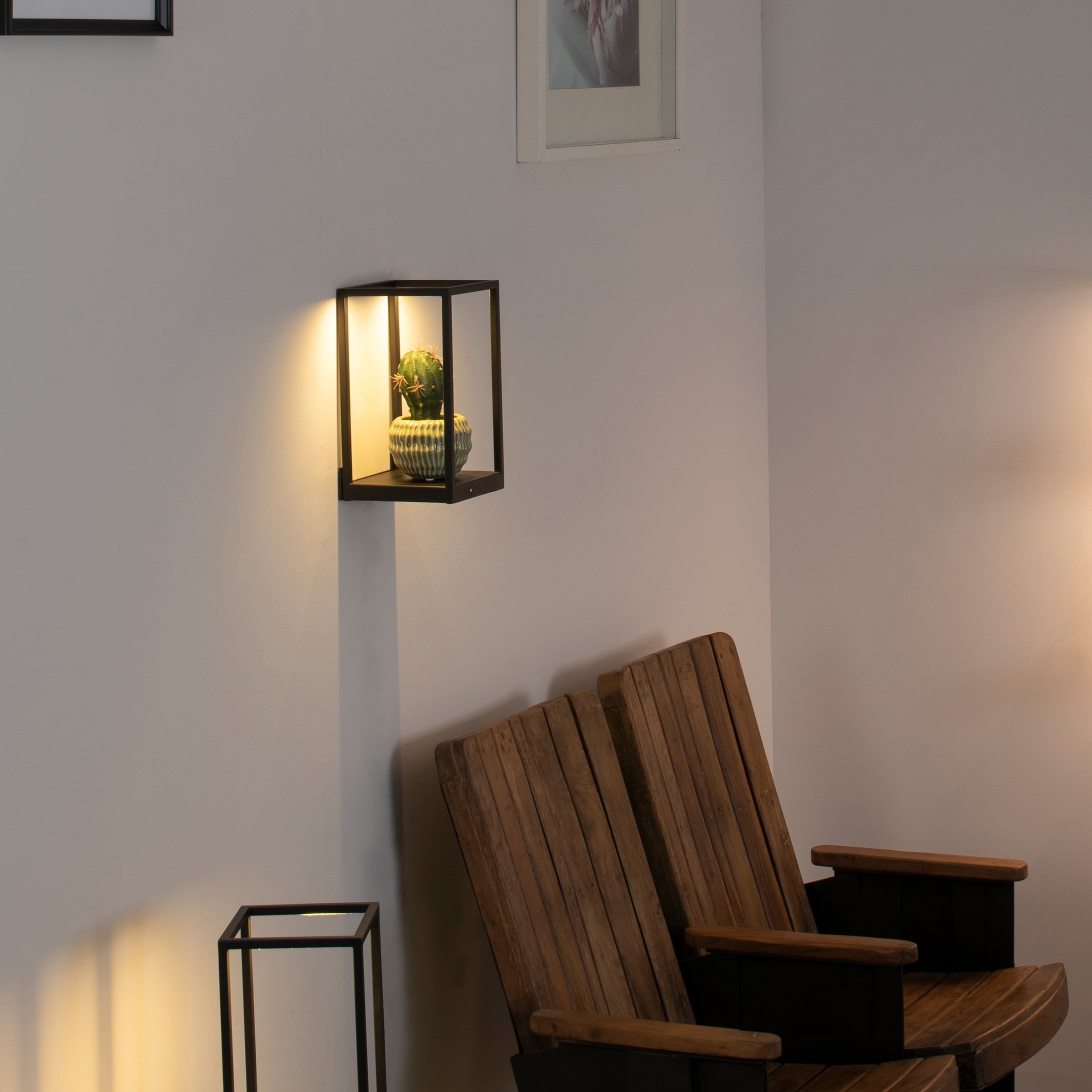 Places of Style Wandleuchte »Cashel«, 2 flammig-flammig, LED Wandlampe, 3000 K, inkl. 3-Stufen-Touchdimmer Regal