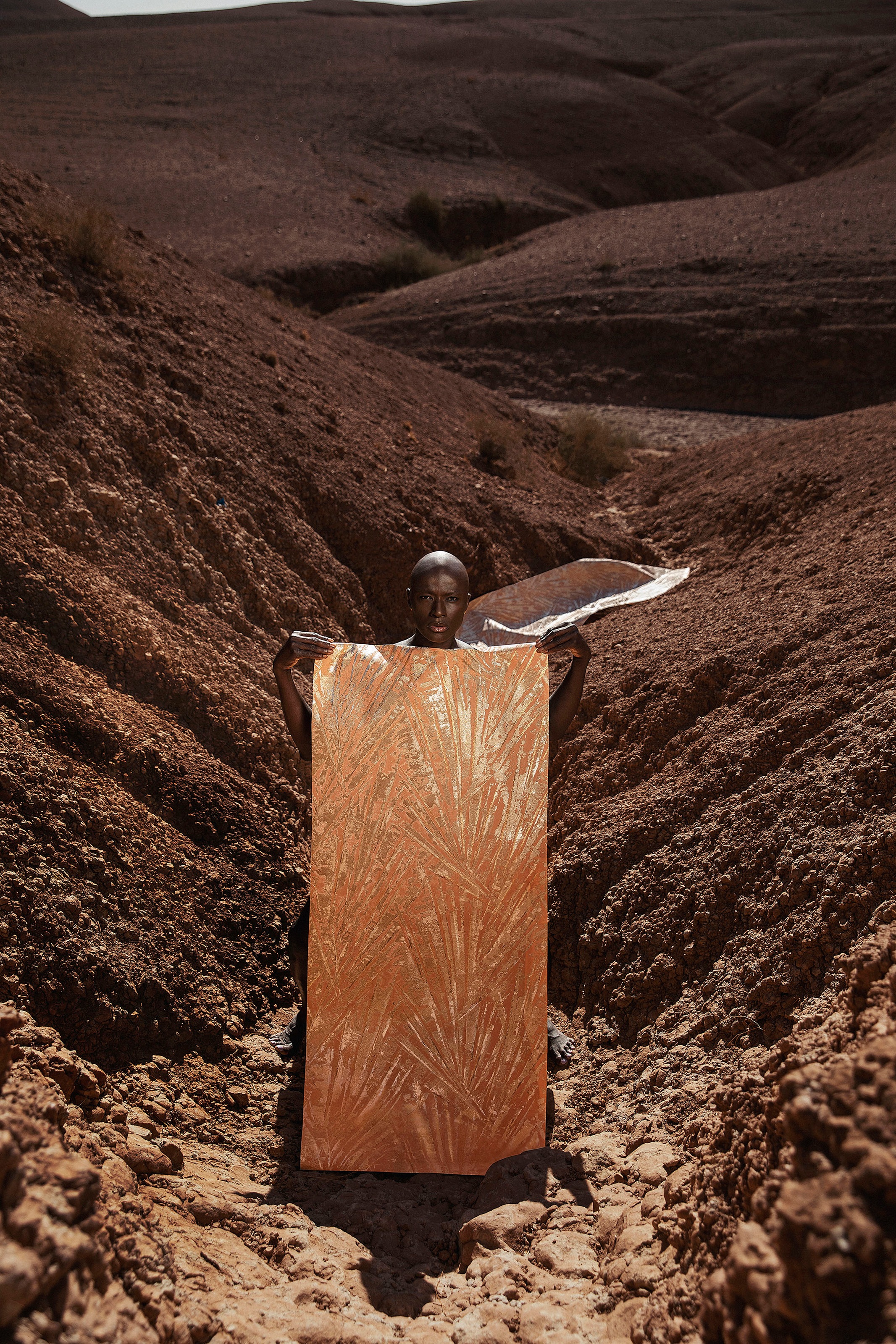 Marburg Vliestapete »Palm« Kunst | Motiv | glänzend geprägt Kunst moderne Tapete für Wohnzimmer Schlafzimmer Küche